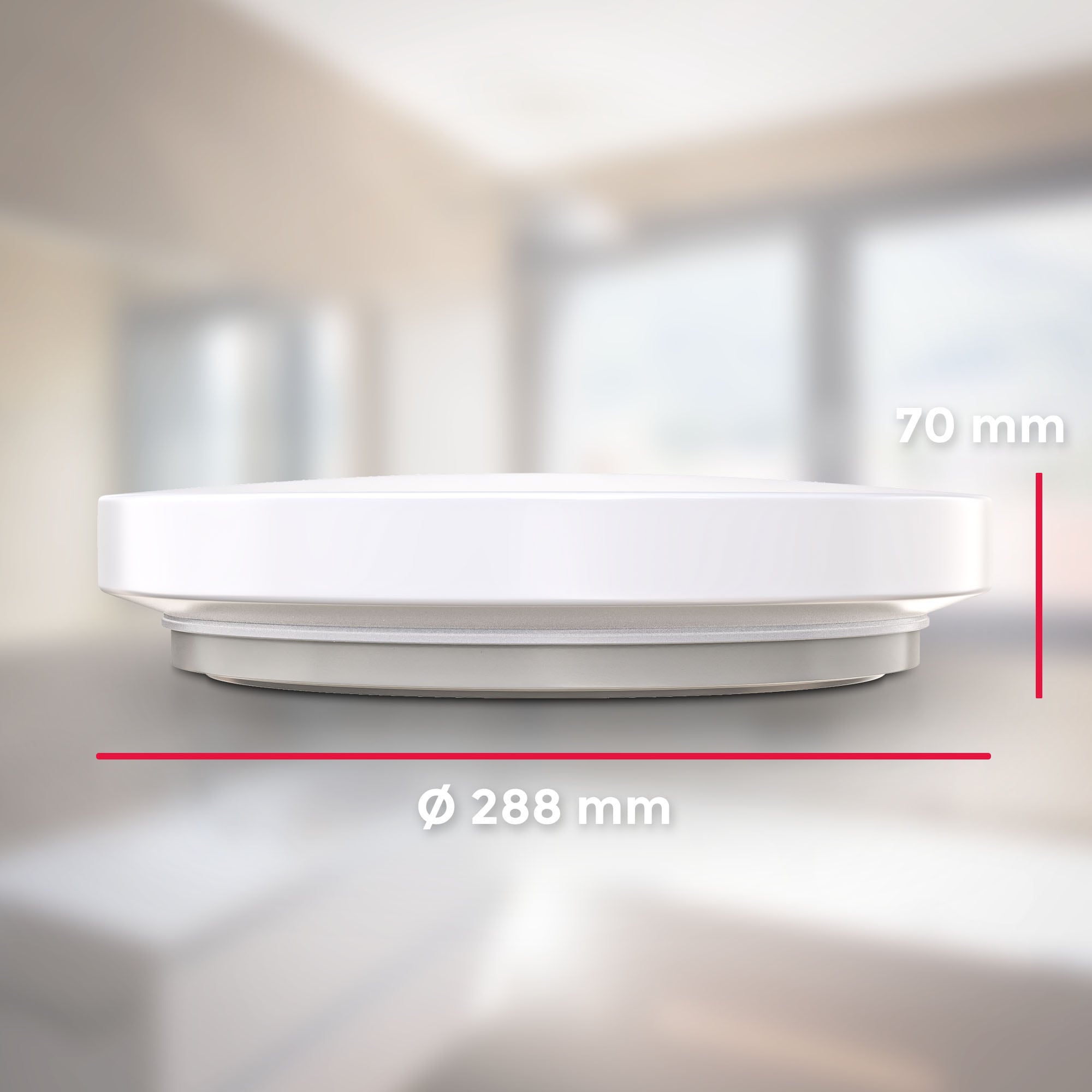 B.K.Licht LED Deckenleuchte »BK_DB1296 LED Bad-Deckenleuchte, Ø28,8cm, IP44-Spritzwasserschutz«, 1 flammig, Leuchtmittel LED-Modul | LED fest integriert, 12W, 1.200Lm, 4.000K neutralweißes Licht, Badlampe