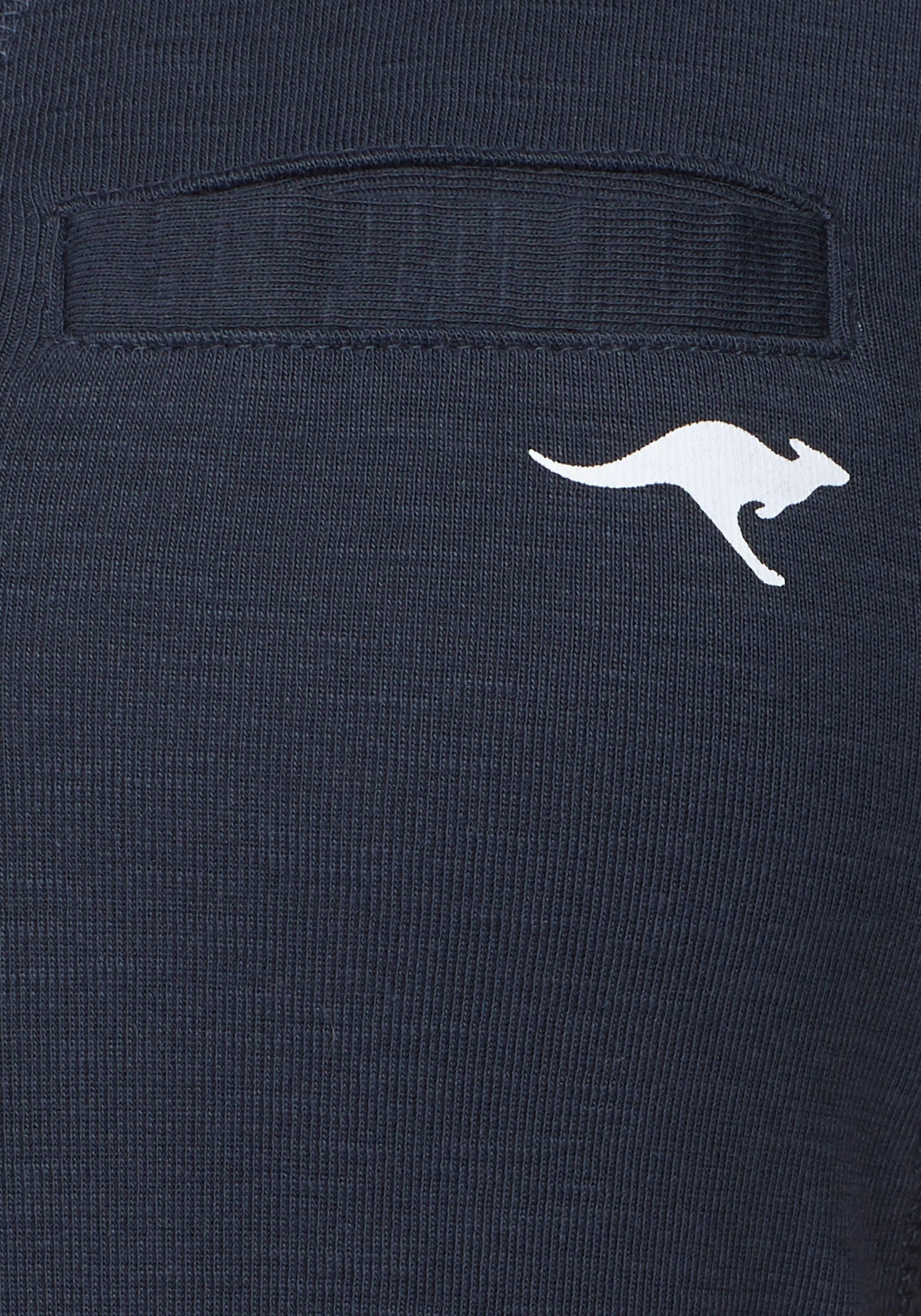 KangaROOS Sweatkleid Kängurutasche in Longform,  aus Baumwoll-Sweatqualität,  mit Kängurutasche