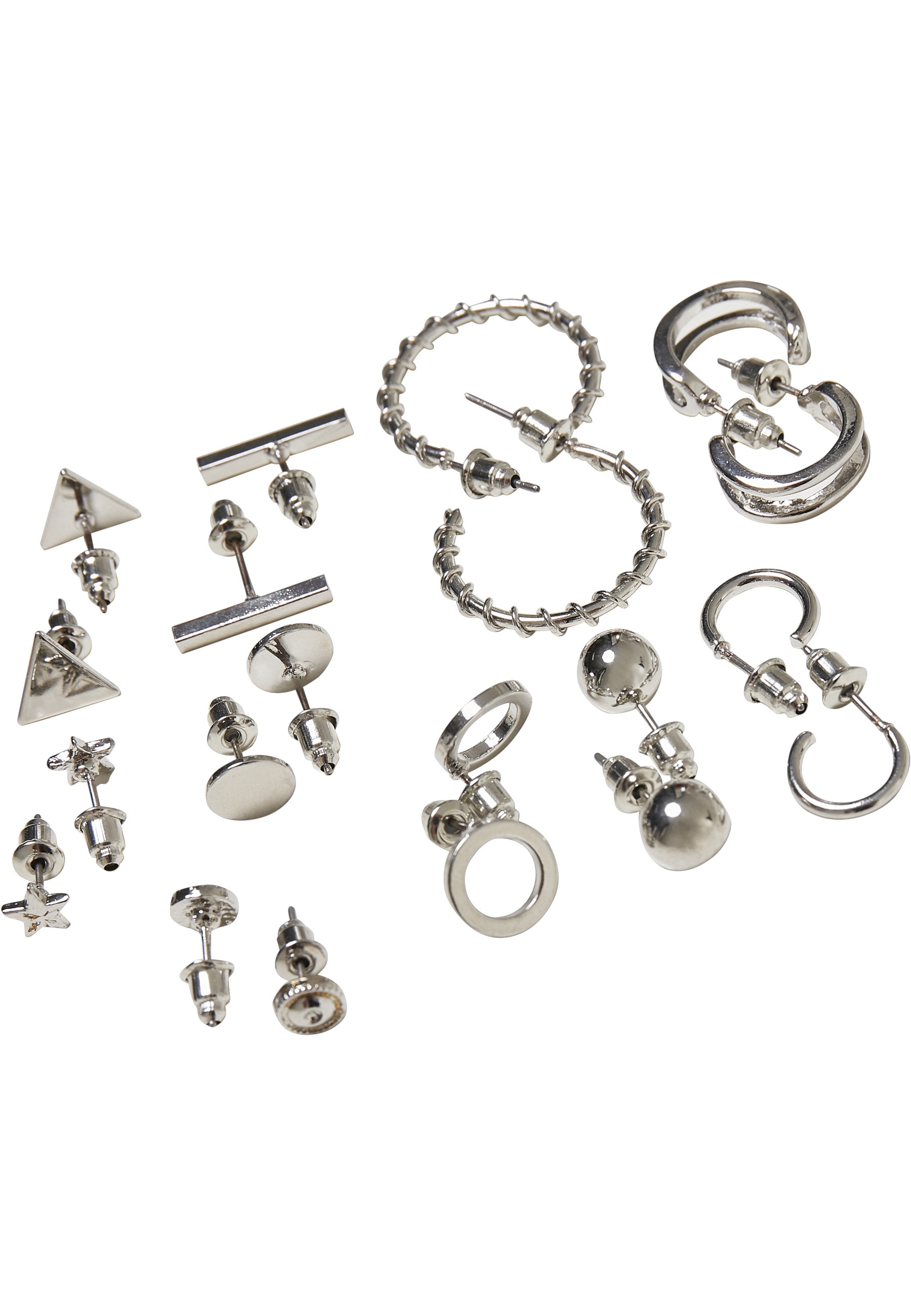 URBAN CLASSICS Schmuckset »Urban Classics Damen Stud Earrings 10-Pack« (1 Stk. tlg.)