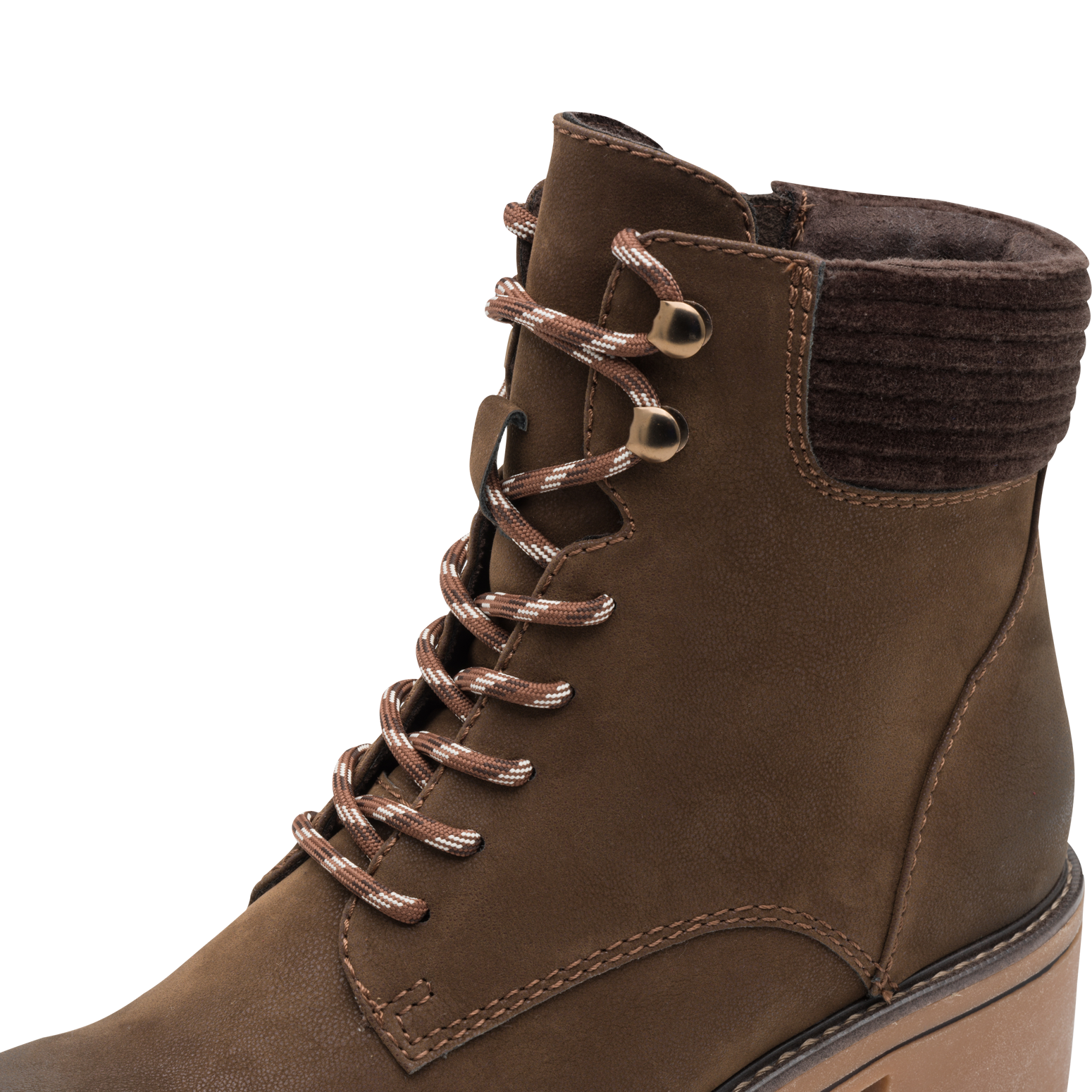 MARCO TOZZI Winterstiefelette  , Blockabsatz, Schnürboots, Winterboots mit Haken im Bergsteigerlook