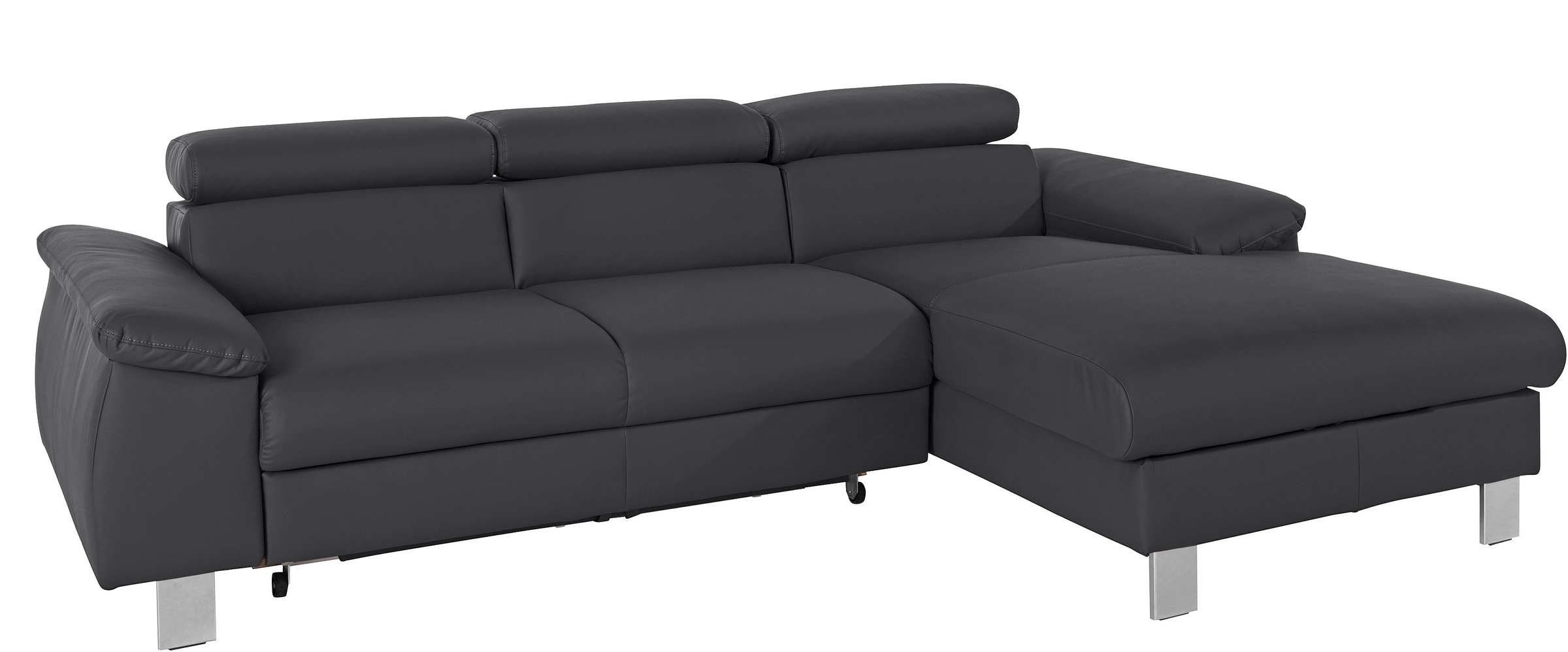 COTTA Ecksofa »Komaris L-Form, B: 244 cm« mit Kopfteilverstellung, optional günstig online kaufen