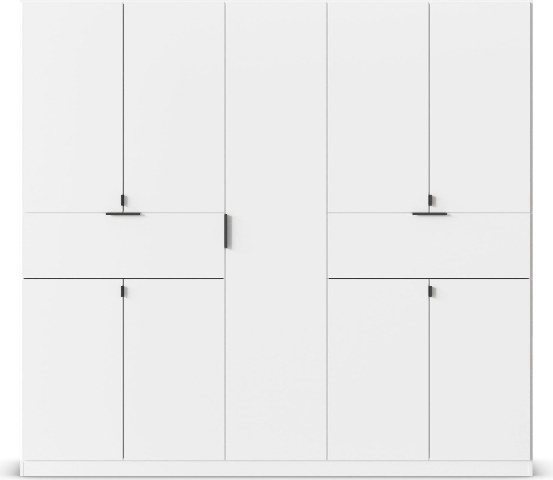 rauch Drehtürenschrank »Kleiderschrank Schrank Garderobe Wäscheschrank TICAO«, (Schubladen in der Höhe variabel positionierbar), mit 2 geräumigen Schubladen, viel Stauraum MADE IN GERMANY