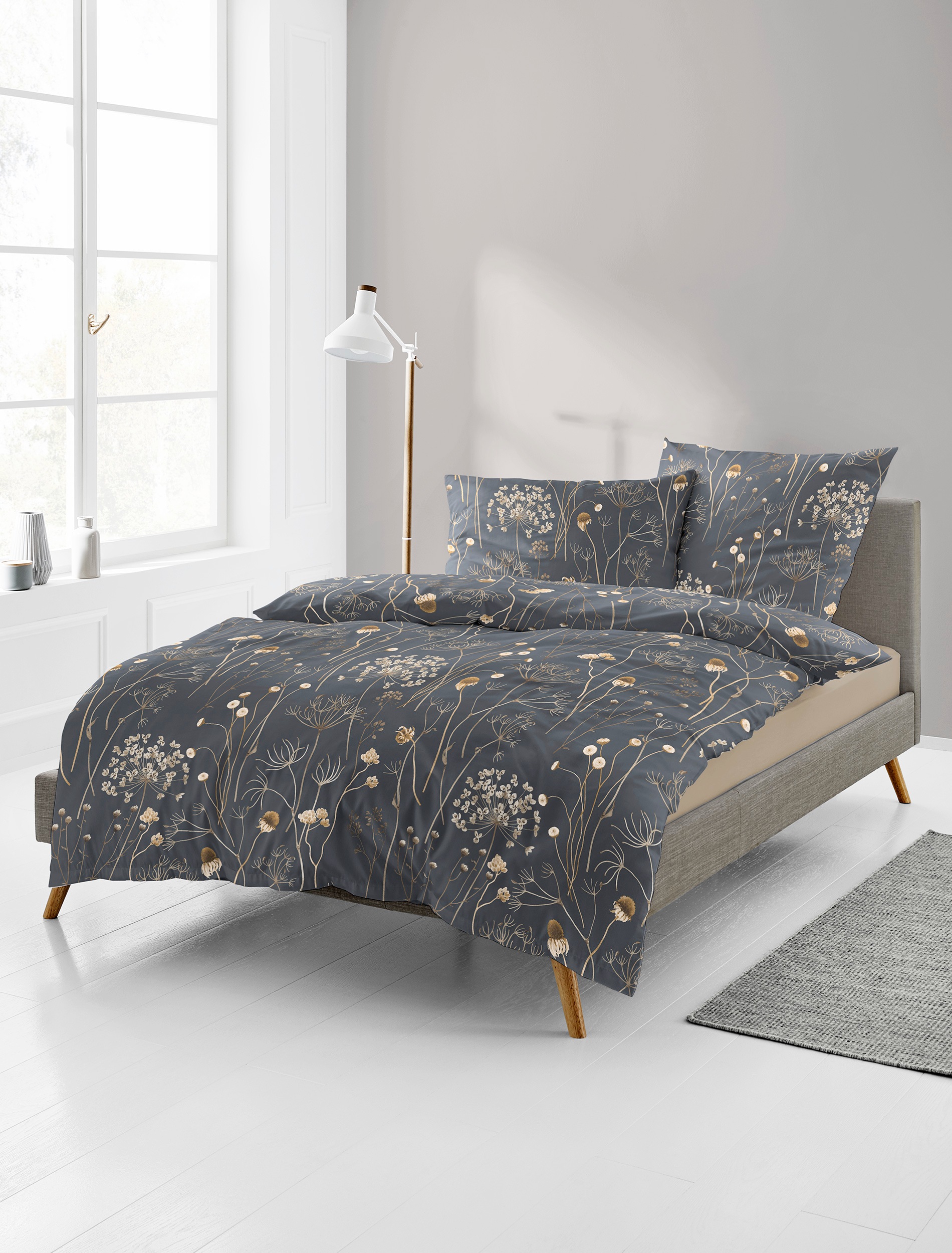 BIERBAUM Bettwäsche »4140« 2 Stk. tlg. Biber, 100 % Baumwolle, pflegeleicht günstig online kaufen