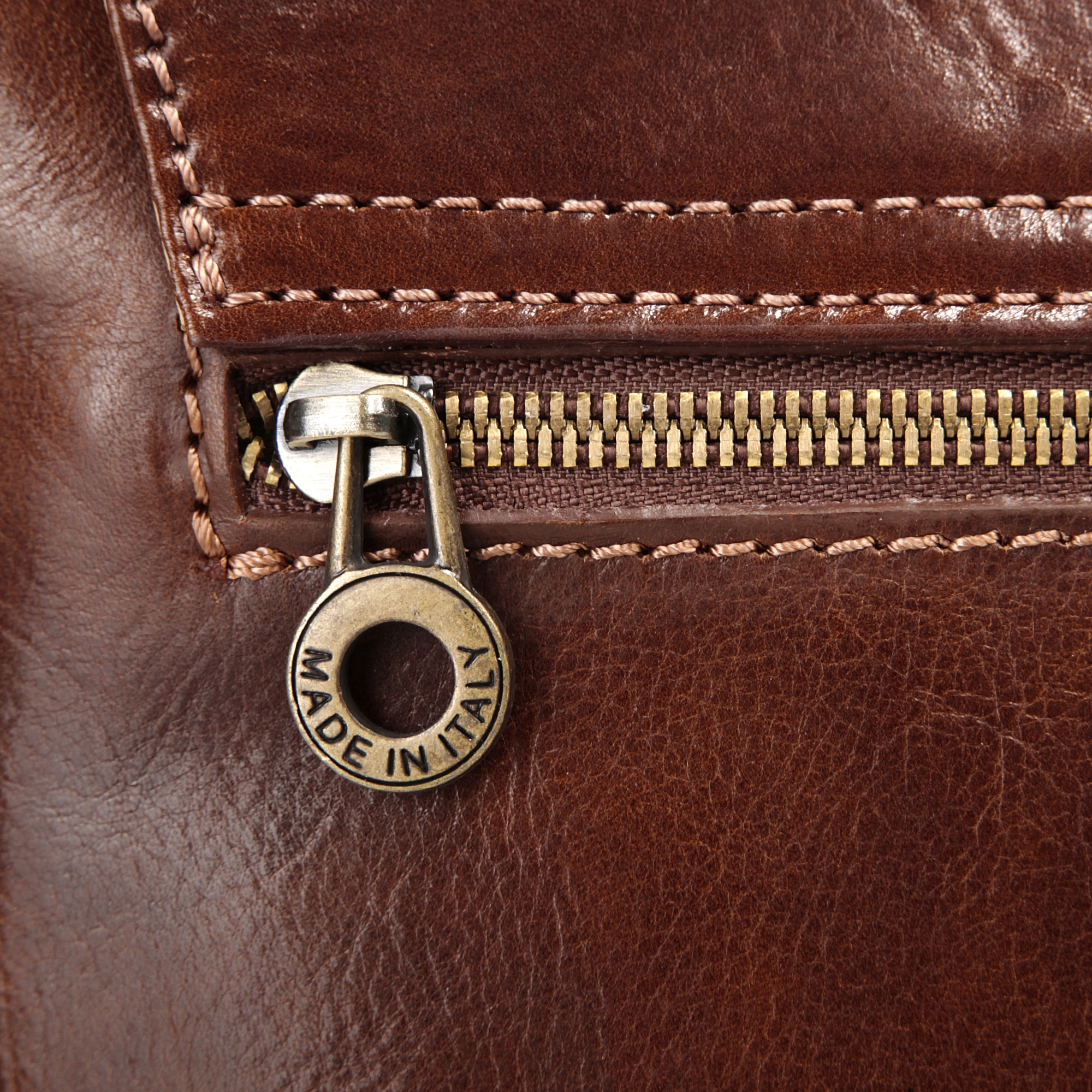 Piké Umhängetasche echt Leder, Made in Italy