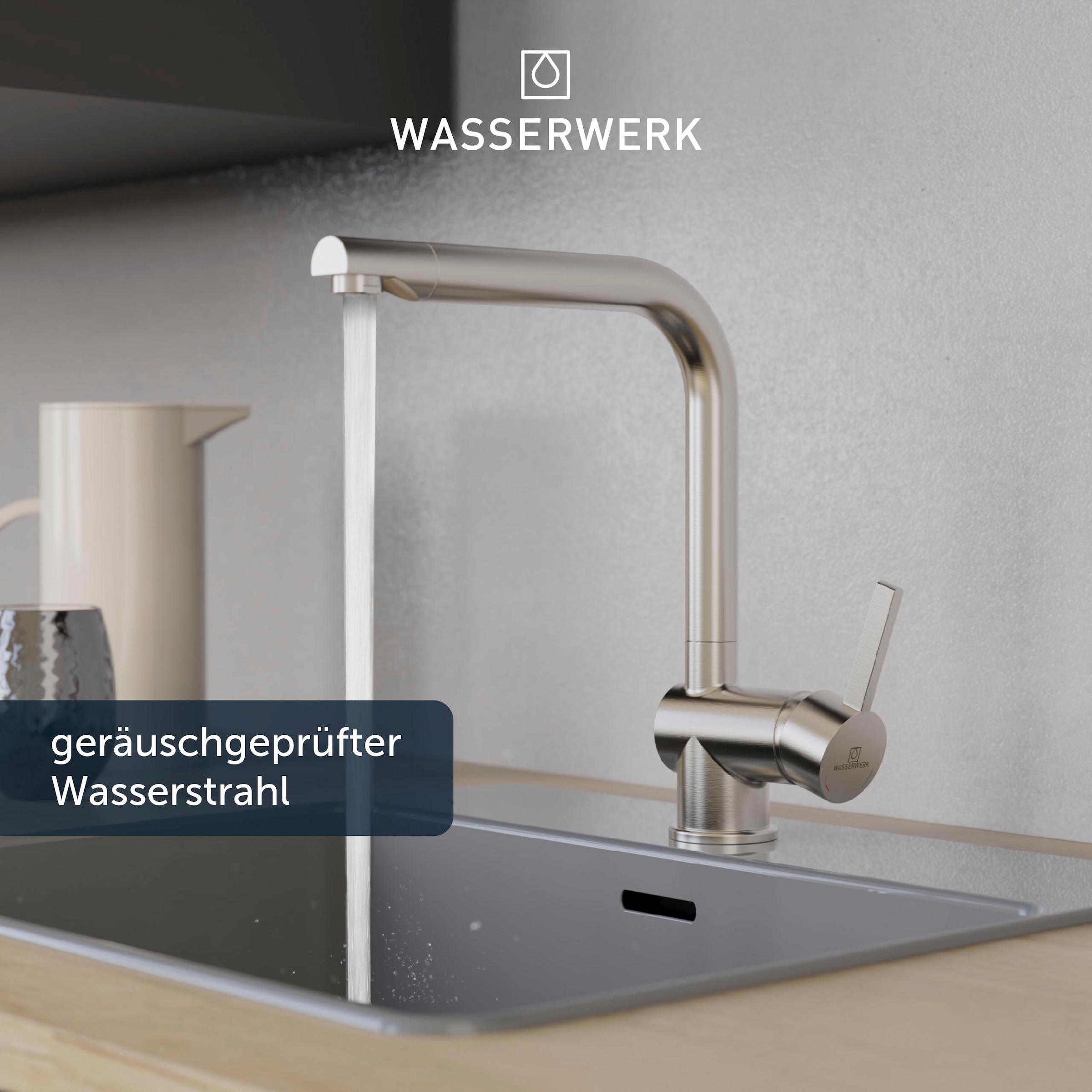 WASSERWERK Spültischarmatur »WK 4, Wasserhahn, Küche, Einhebelmischer«