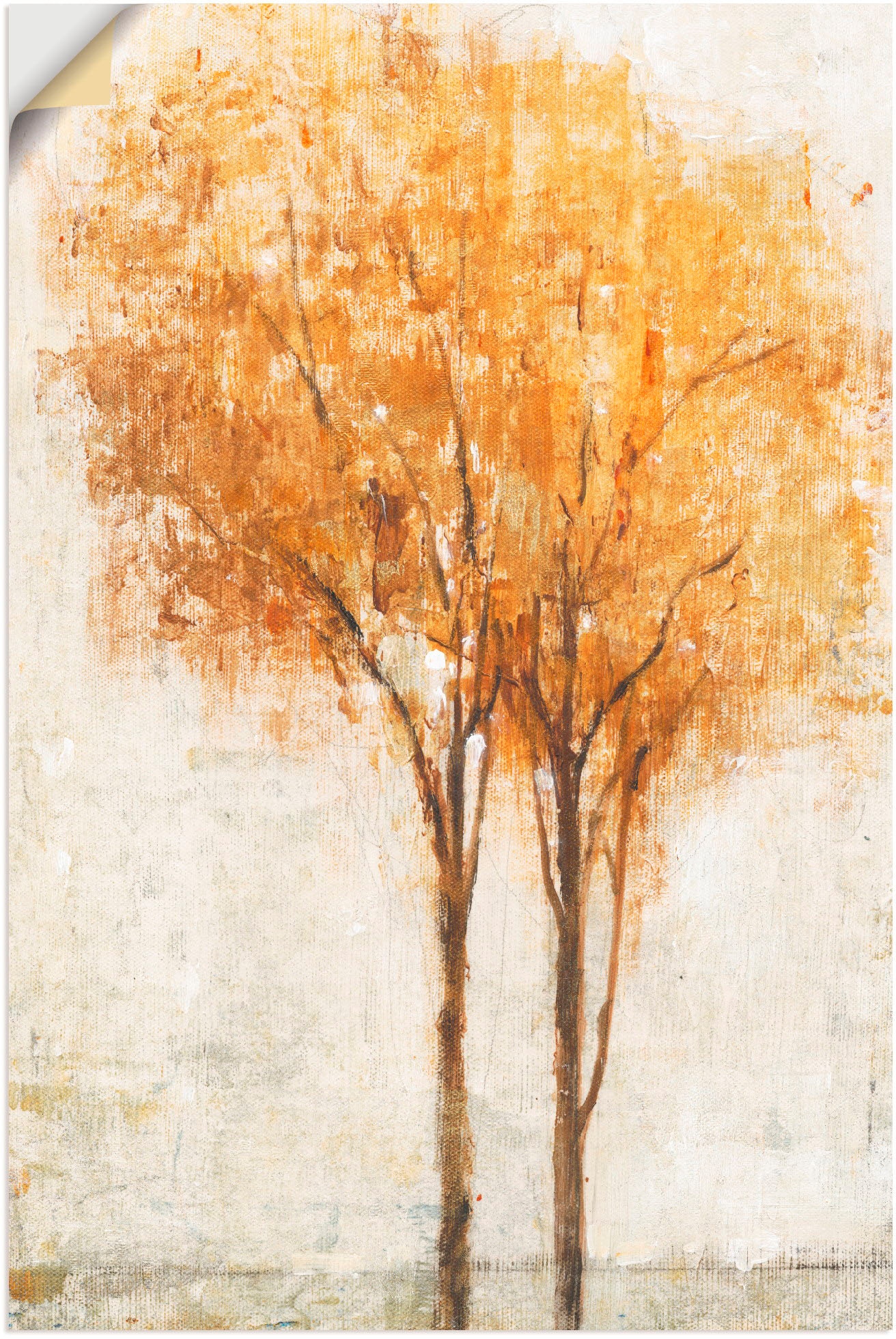 Artland Wandbild »Fallende Blätter II«, Bäume, (1 St.), als Leinwandbild, W günstig online kaufen