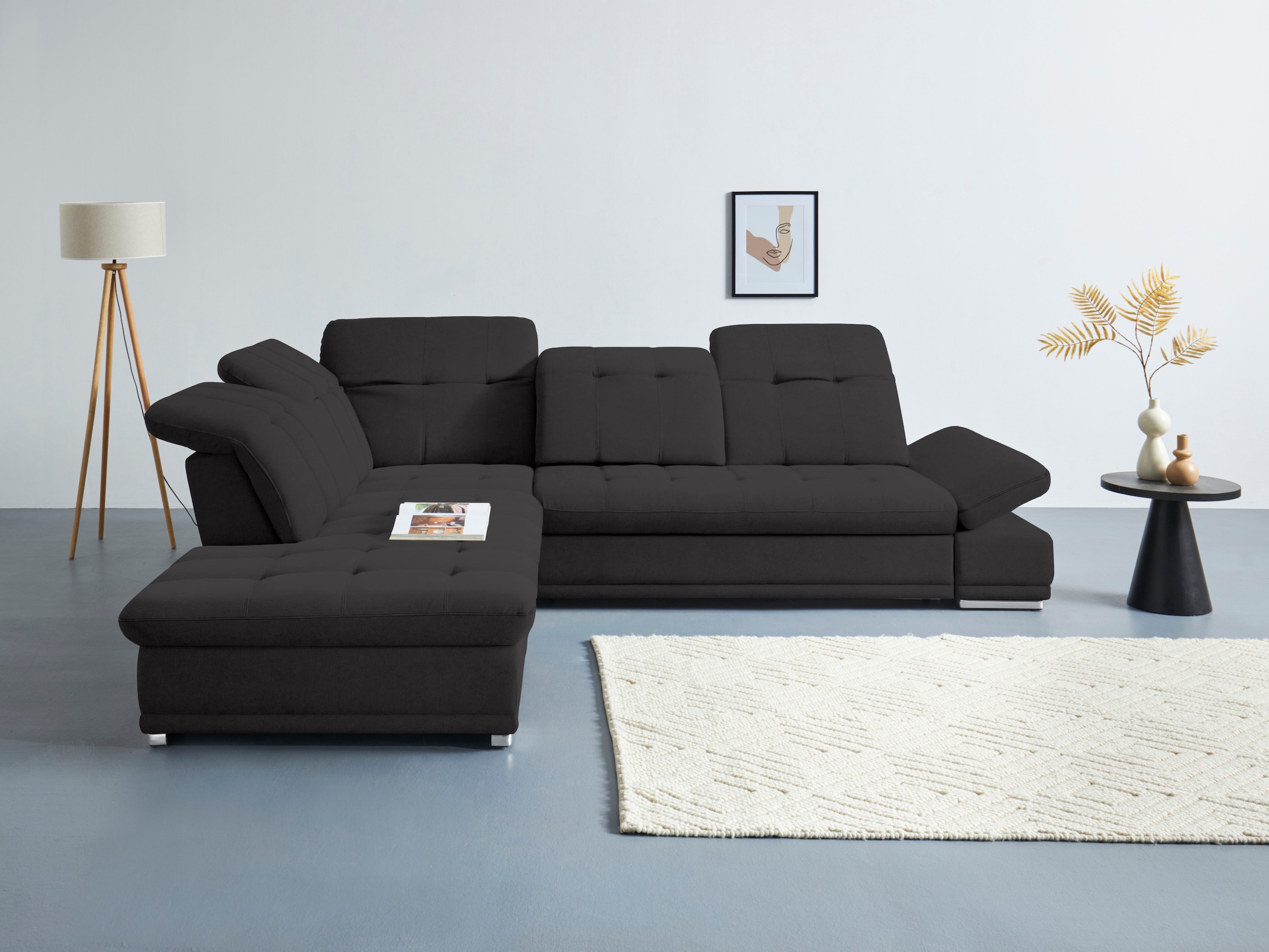 COTTA Ecksofa "Holiday L-Form mit Sitztiefen-, Armteil- und Kopfteilverstel günstig online kaufen