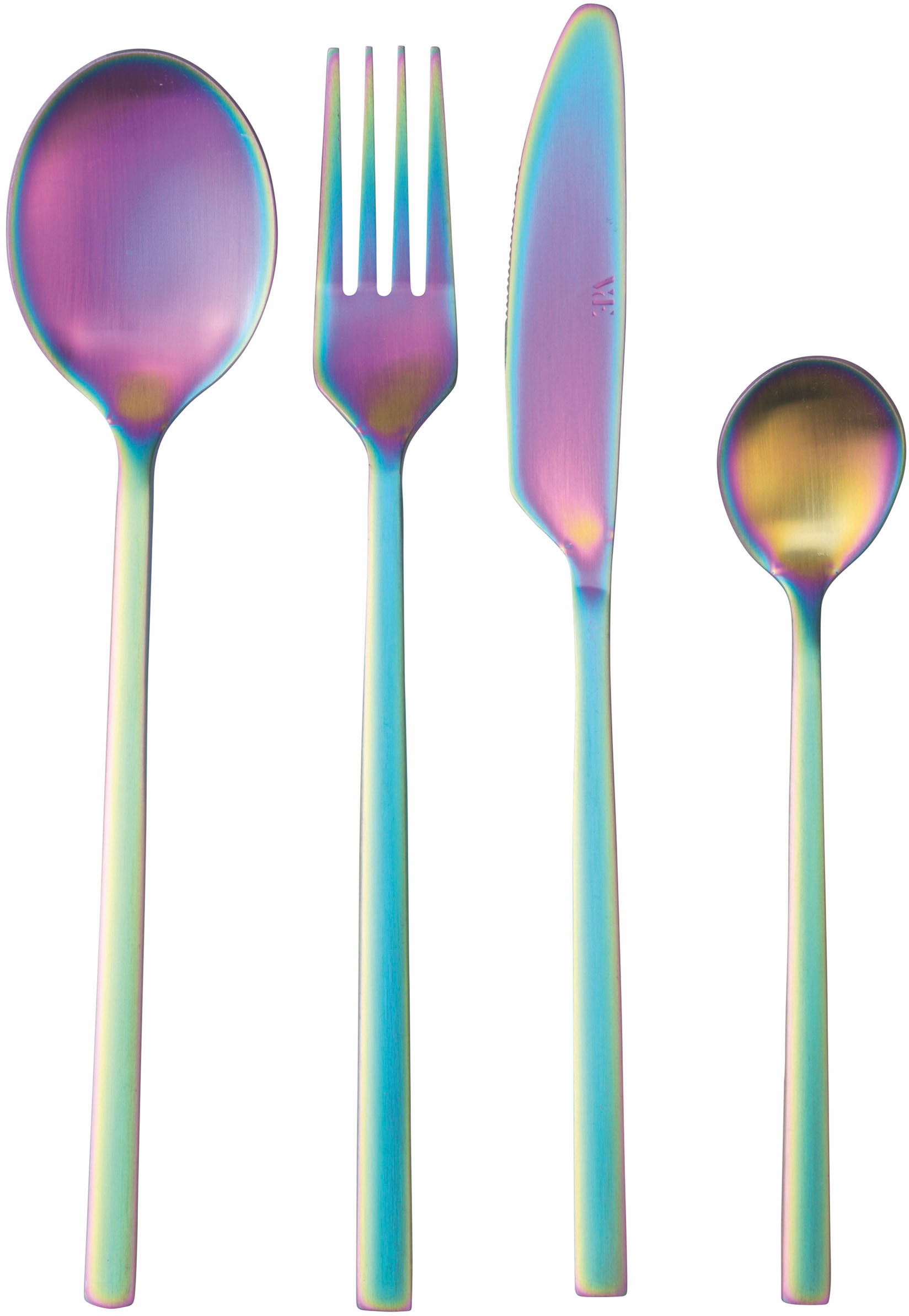 VILLA D'ESTE Besteck-Set »Stylo Regenbogen« Essbesteck-Set regenbogenfarben