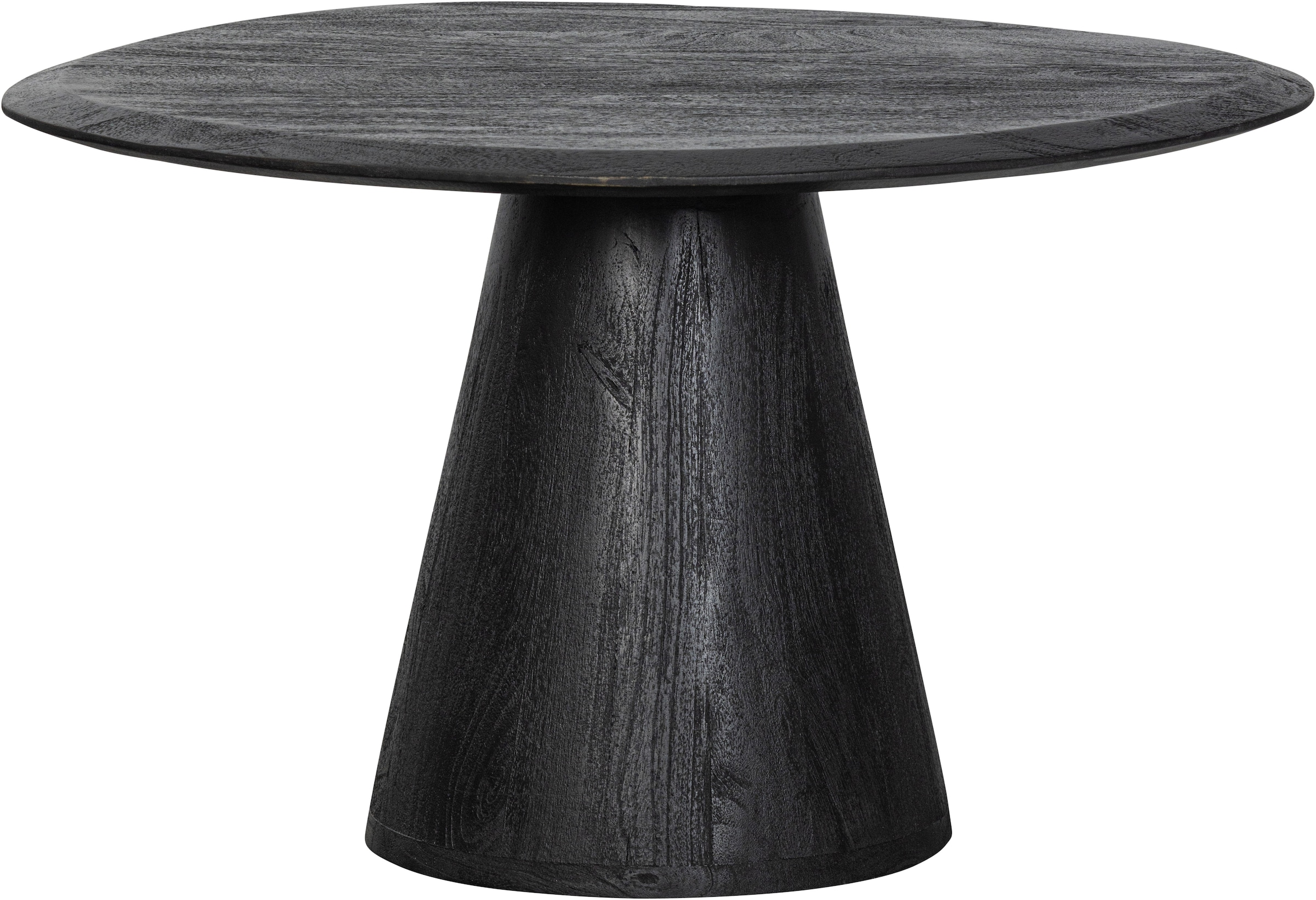WOOOD Couchtisch »Posture aus Mangoholz mit abgeflachter Tischkante 70x63x42 cm« Tragkraft 15 kg, Standfuß Ø 15–32 cm geschlossen, Plattendicke 3 cm