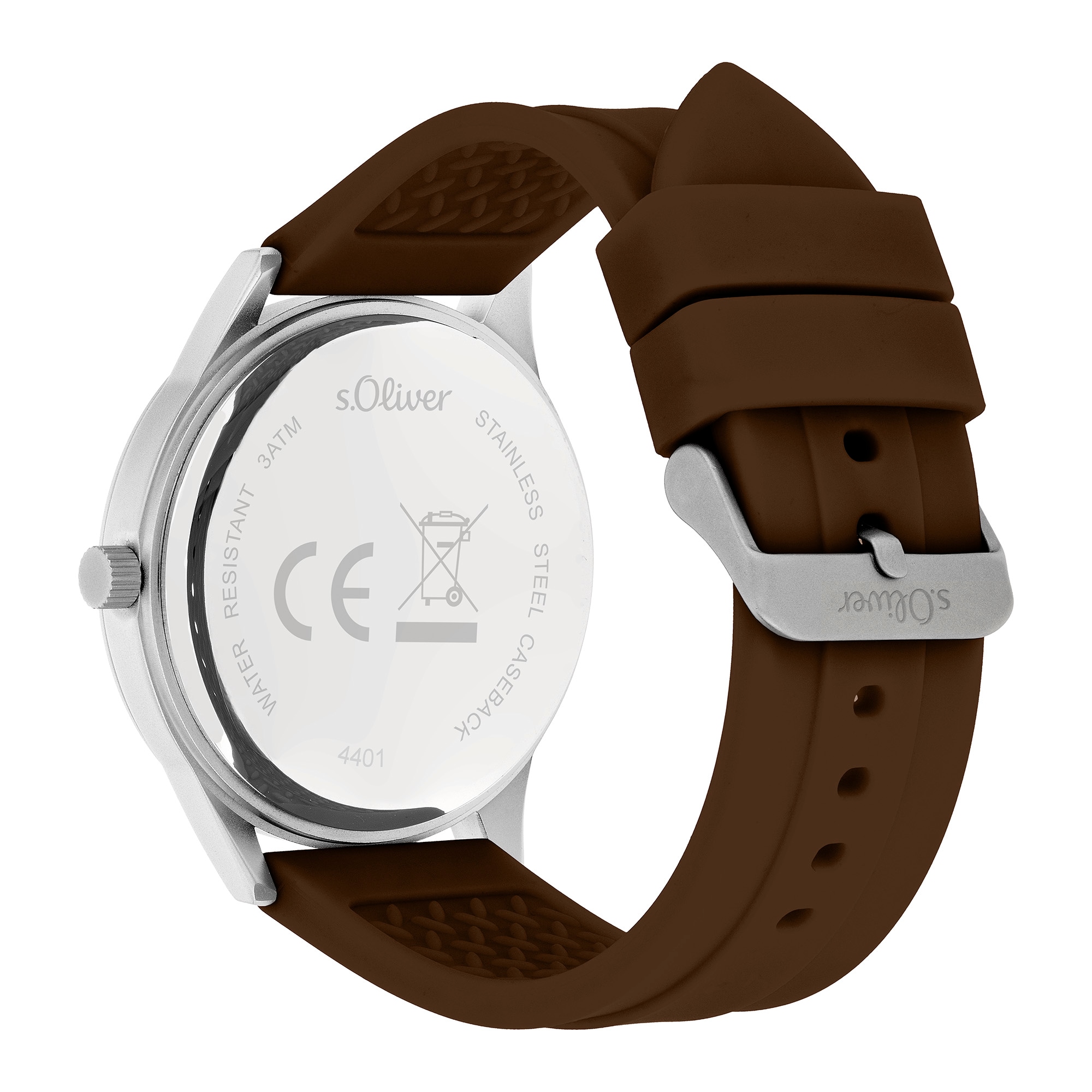 s.Oliver Quarzuhr »Sport Silicone« Armbanduhr, Herrenuhr, Silikonarmband, analog