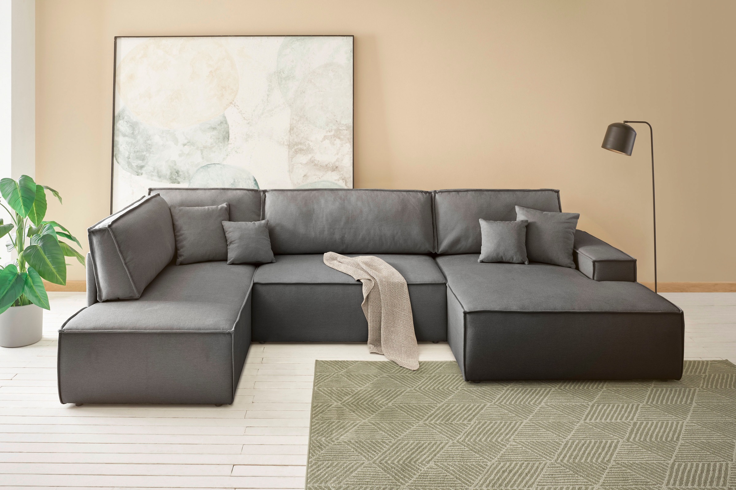 andas Wohnlandschaft FINNLEY U-Form XXL 329 günstig online kaufen