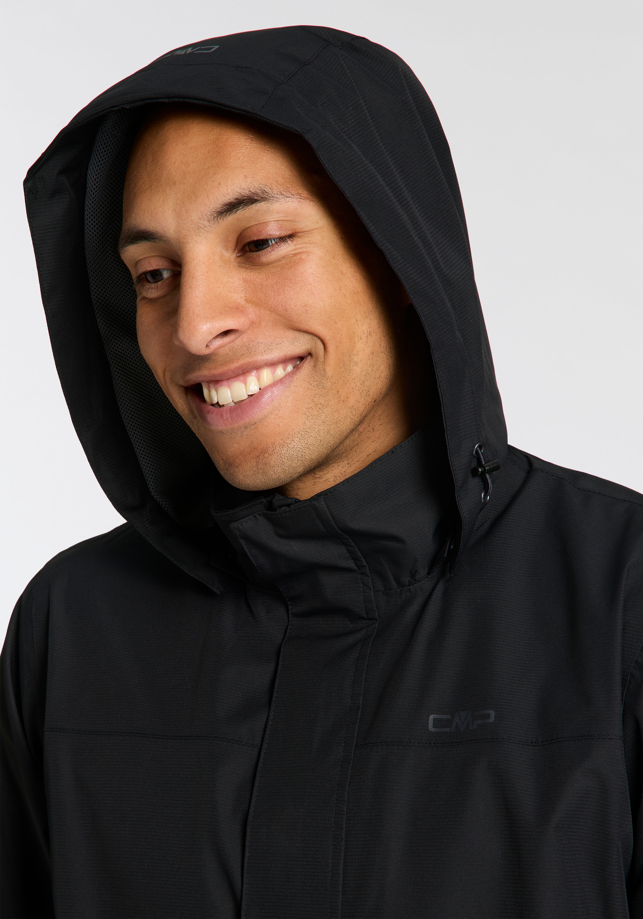CMP Regenjacke mit Kapuze Atmungsaktiv & Winddicht & Wasserdicht, Übergangsjacke