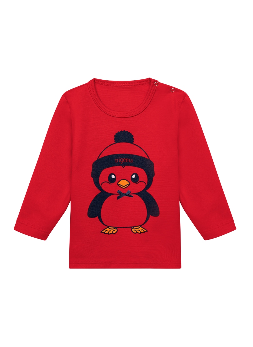Trigema Sweatshirt »TRIGEMA Langarmshirt mit süßem Pinguin-Print«