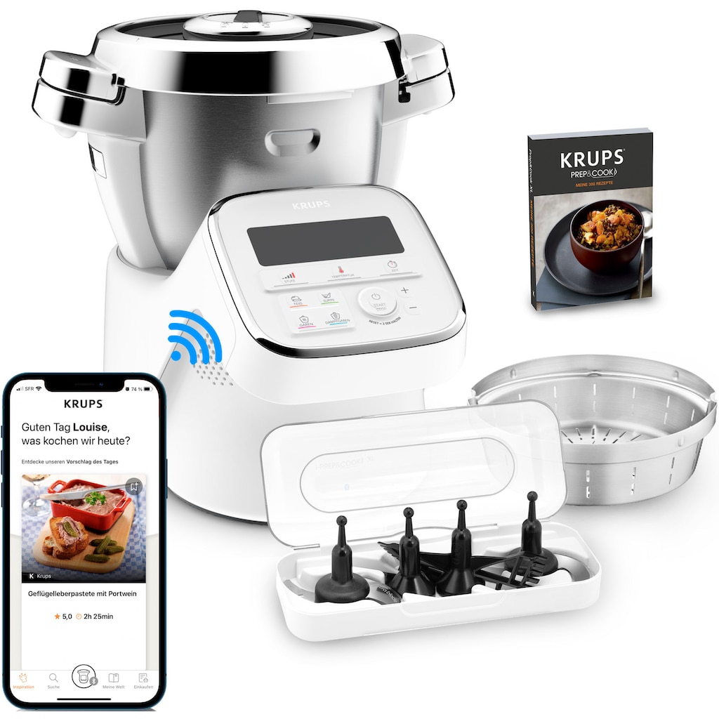Krups Küchenmaschine mit Kochfunktion »HP60A1 i Prep&Cook XL«