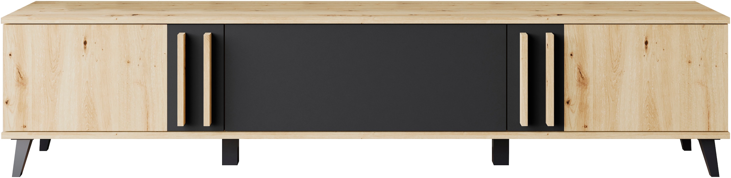 INOSIGN Lowboard »Helsinki, TV-Kommode Breite 180cm«, (1 St.), modernes Design, 3 Klapptüren