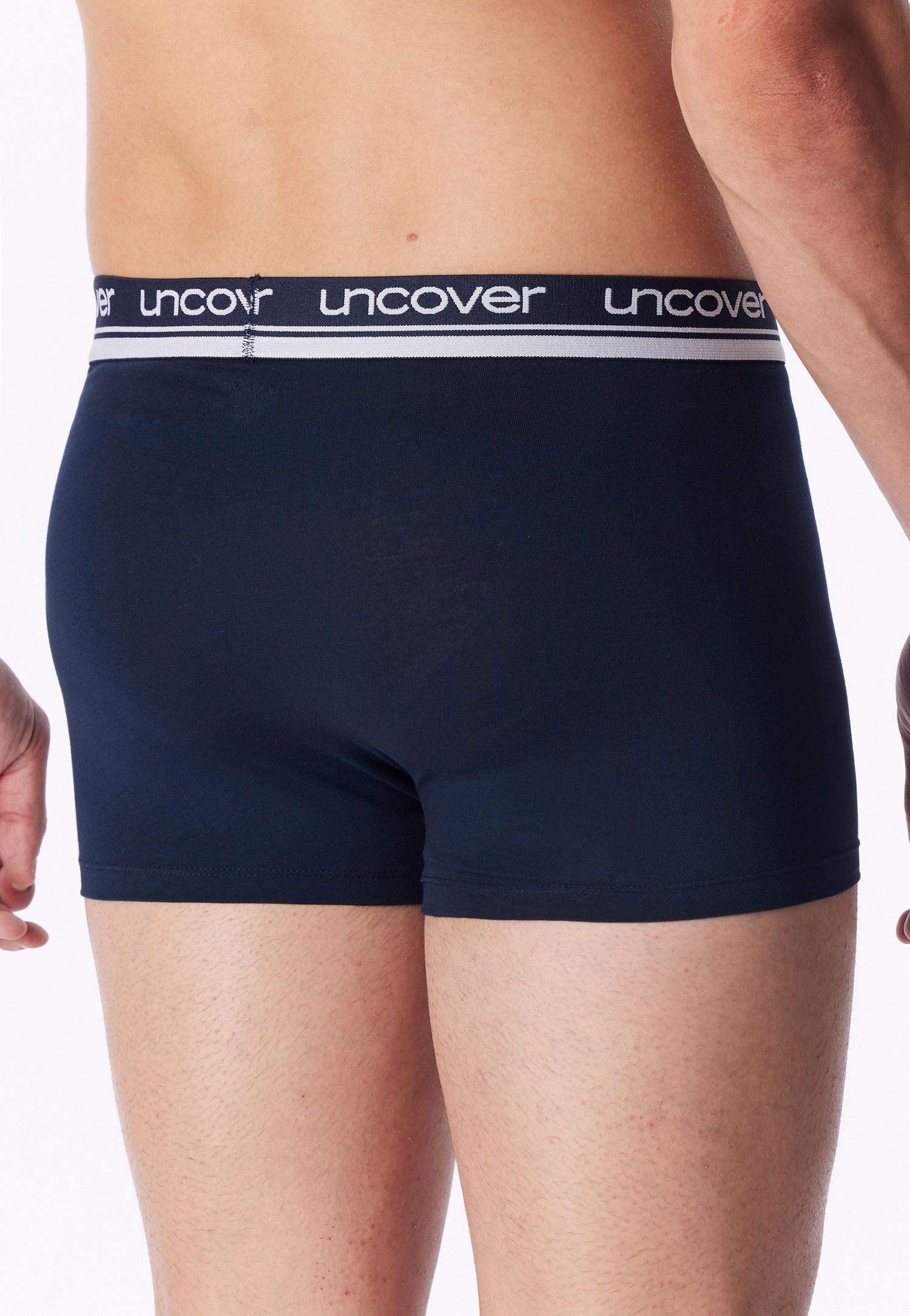 uncover by SCHIESSER Boxer »Uncover Cotton« Logo-Bund, elastisch, ohne Eingriff, perfekter Sitz