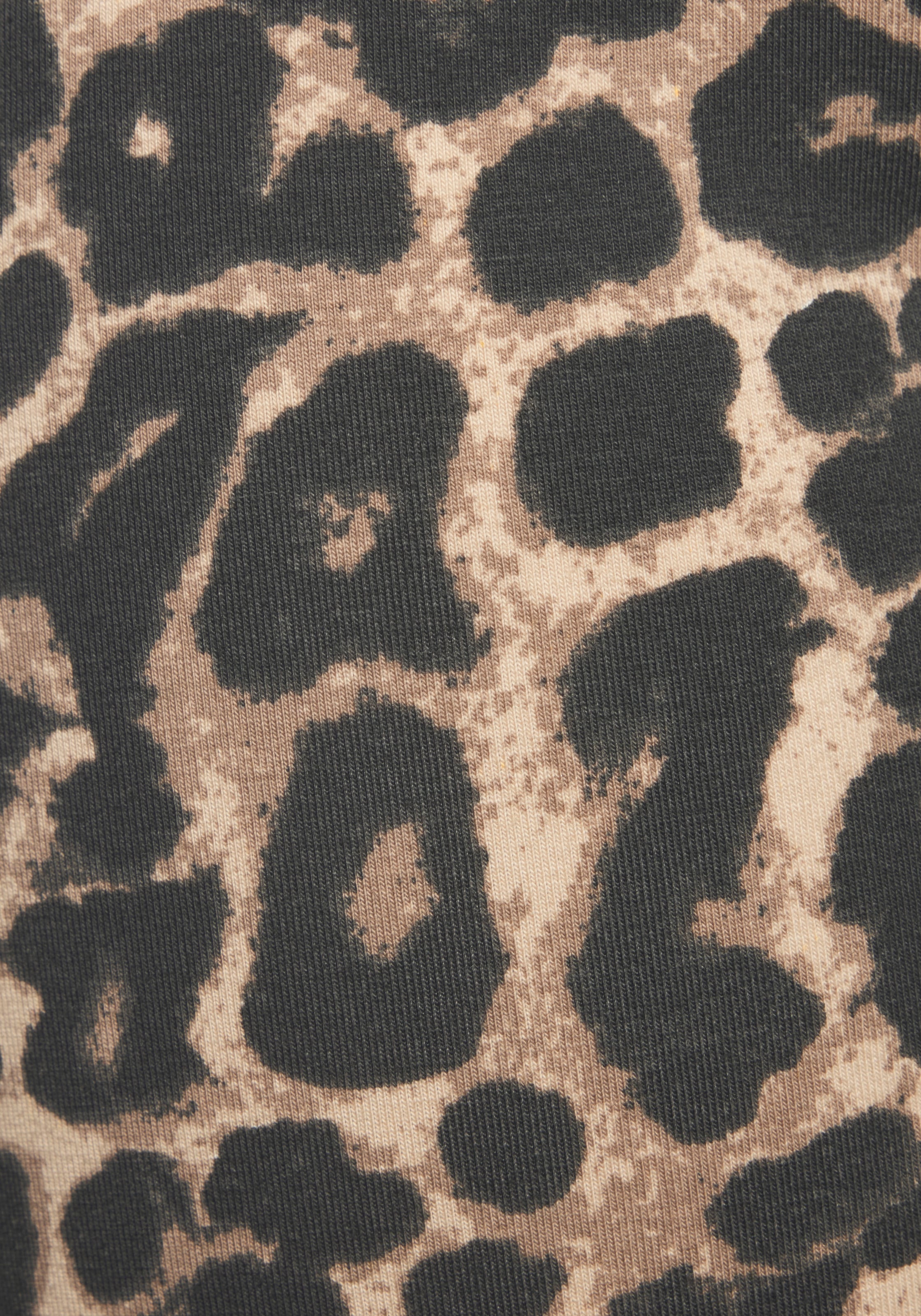 Buffalo Leggings  in Leo Print mit ausgestellten Beinen, Home-und Loungewear