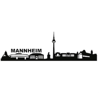 Wall-Art Wandtattoo »Stadt Skyline Mannheim 120cm« (1 ...