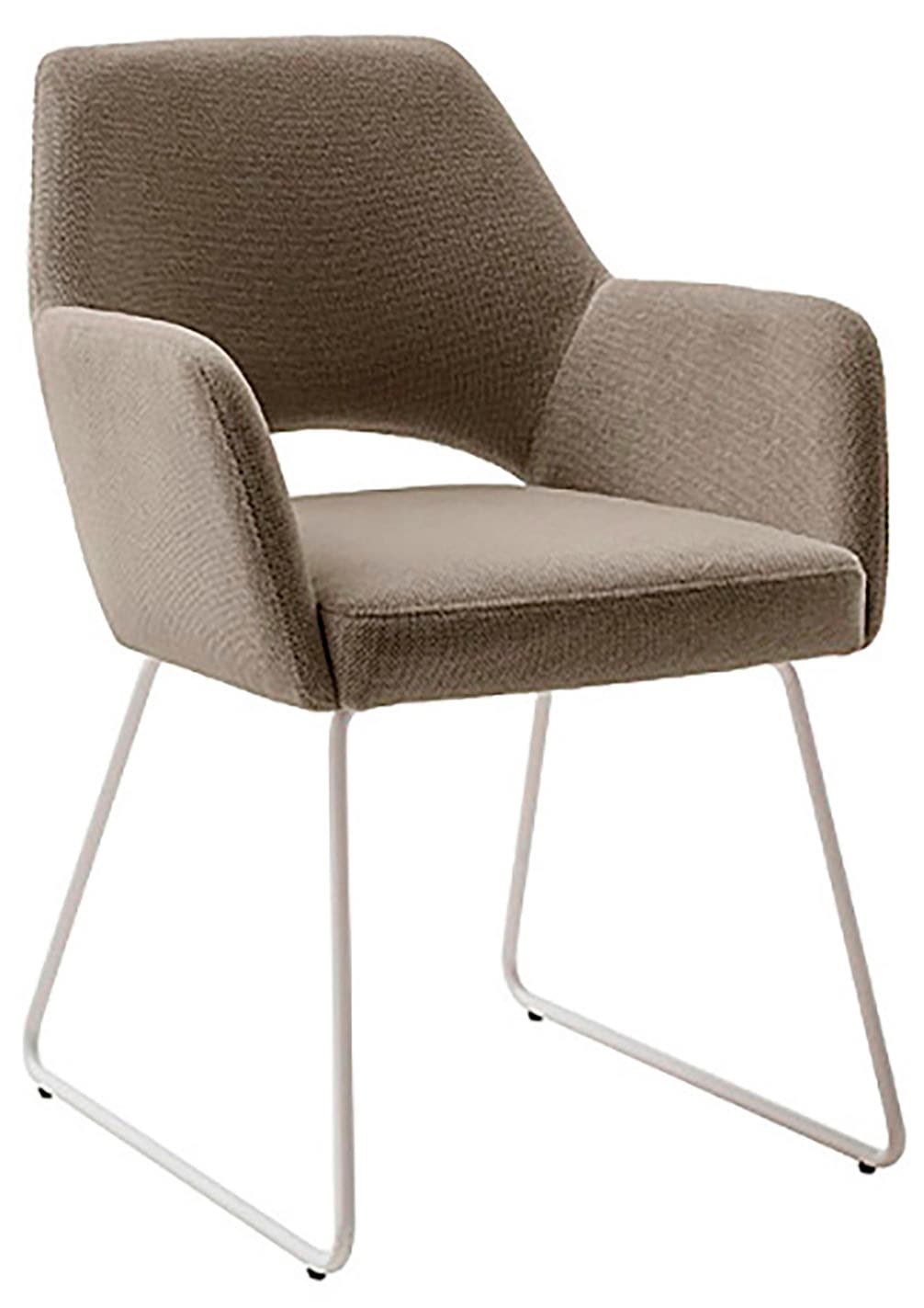 MCA furniture 4-Fußstuhl »BEVERLY«, (Set), 2 St., Chenilleoptik, Esszimmerstuhl,Chenilleoptik,360°drehbar,Sitzhöhe 49cm,belastbar 120kg