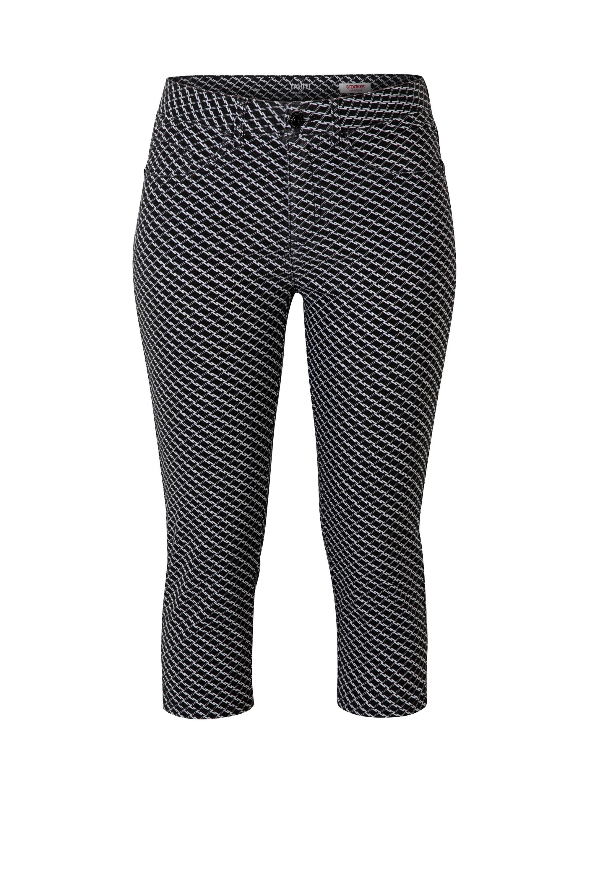STOOKER WOMEN 7/8-Hose »Tahiti Print Capri Slim Fit«, Capri Slim Fit Casual Clean Wash für Damen