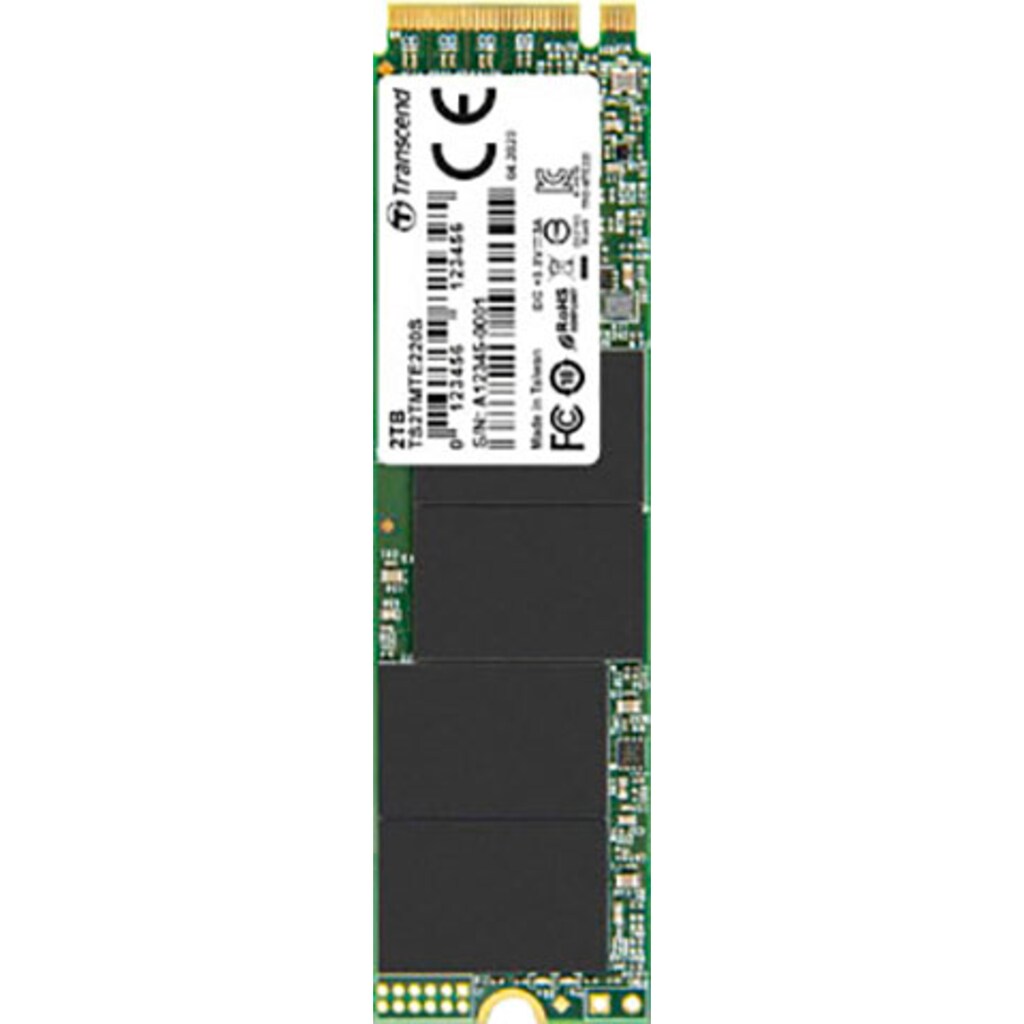 Transcend interne SSD »MTE220S PCIe SSD 2TB«, Anschluss M.2 (2880)