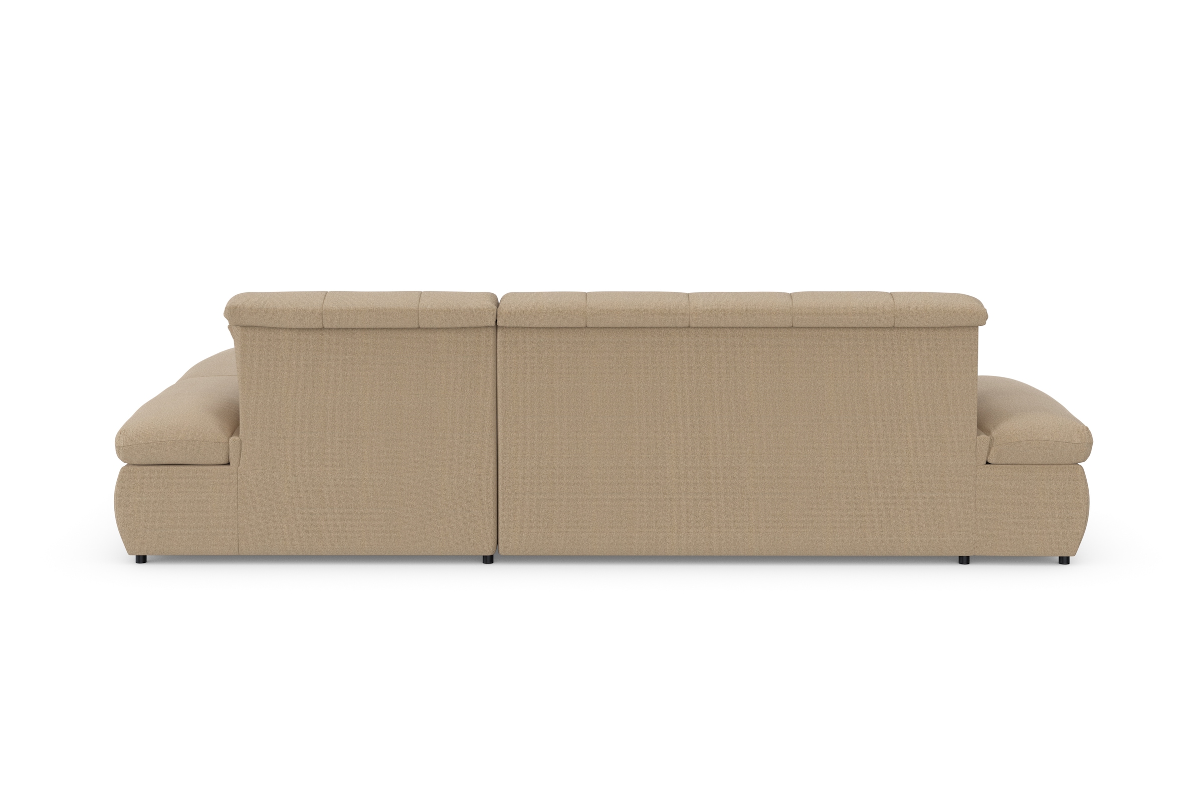 DOMO collection Ecksofa »Moric, L-Form, XXL-Sofa - Breite 300cm«, wahlweise mit Bettfunktion und Armteilverstellung, cappucino