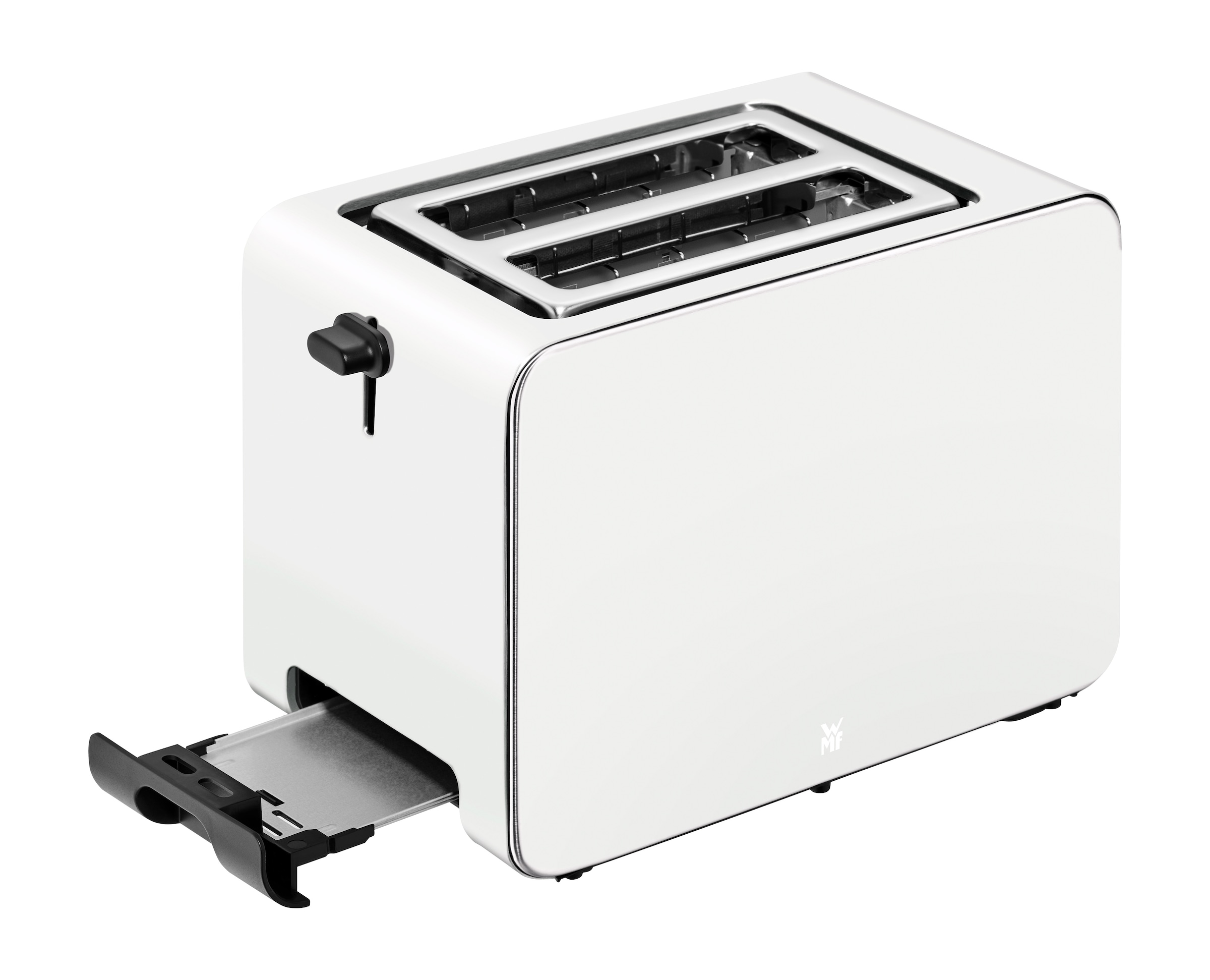 WMF Toaster »Stelio Paper Grey«, 2 kurze Schlitze, 900 W, 7 Bräunungsstufen, Cromargan, Brotzentrierung, Brötchenwärmer, 900 W
