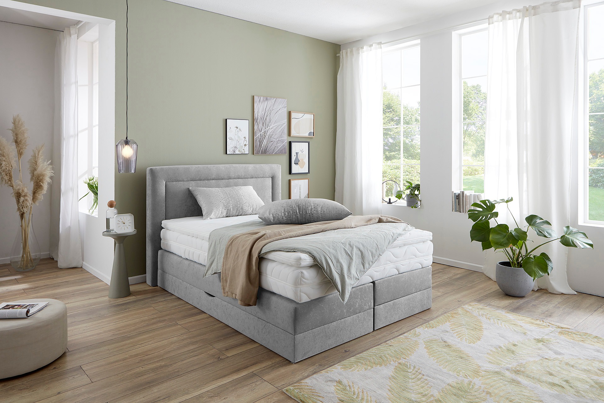 Westfalia Schlafkomfort Boxspringbett wahlweise mit Bettkasten und Topper günstig online kaufen