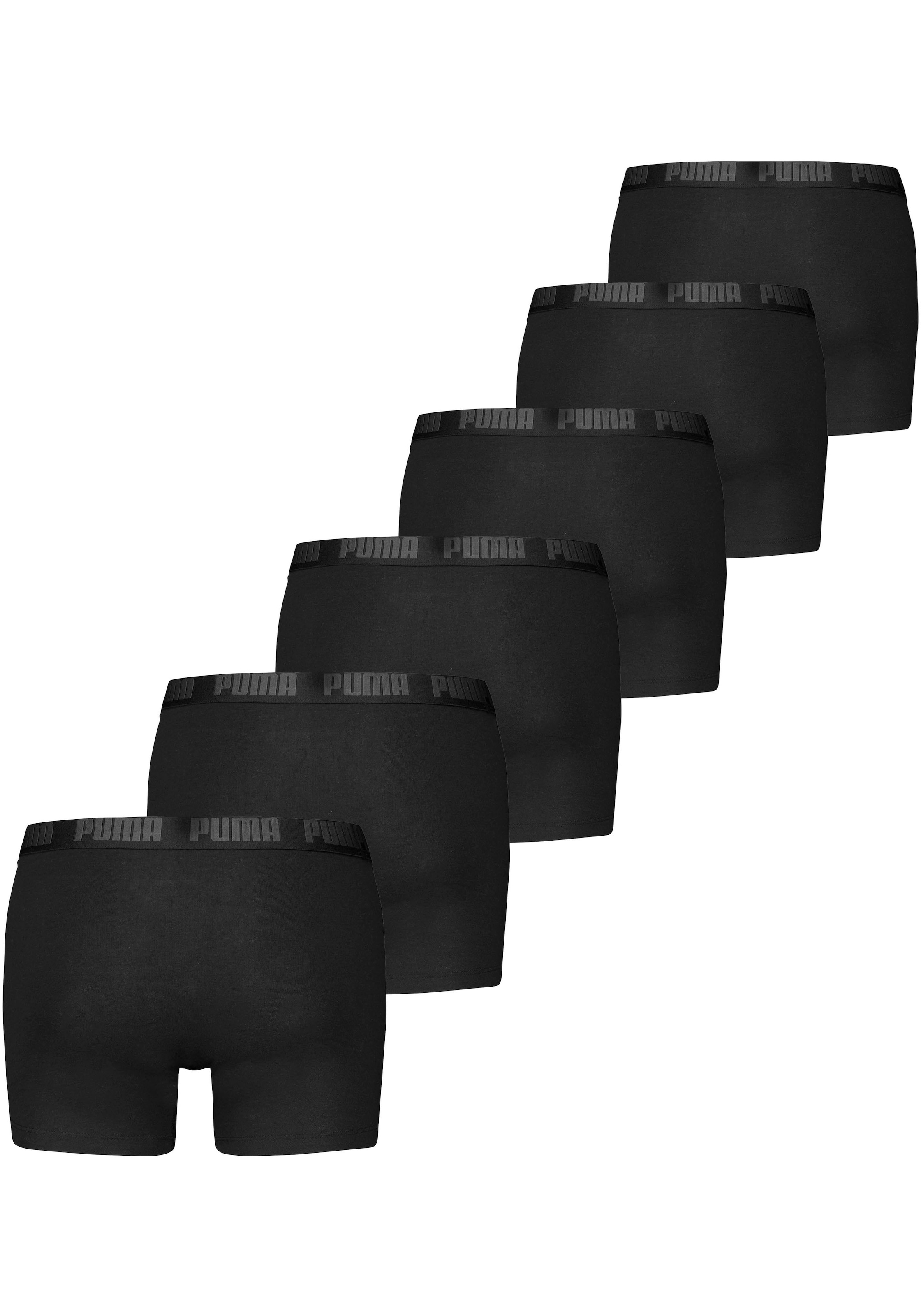 PUMA Boxershorts »PUMA MEN EVERYDAY BOXER 6P ECOM«, (6er Pack), Elastischer Logobund, Stretchmaterial, ohne Eingriff