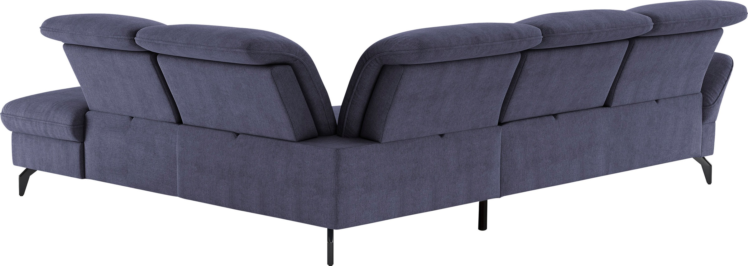 sit&more Ecksofa »Leandro L-Form«, Wahlweise mit Bett-, Kopfteil - und Armlehnfunktion, sowie Stauraum