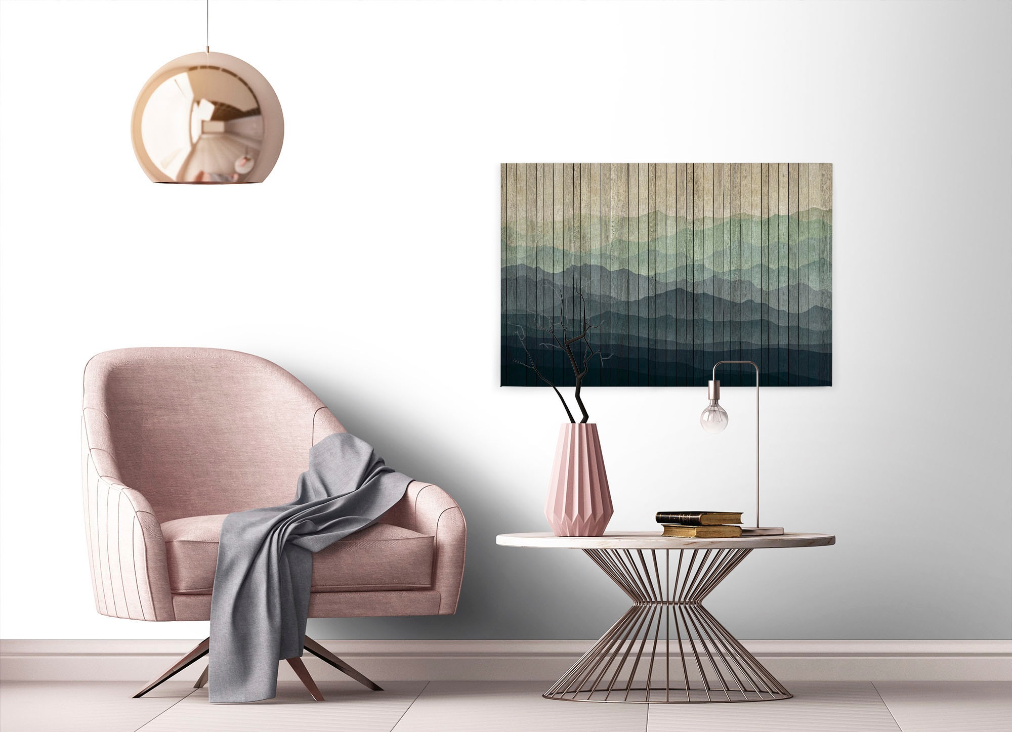A.S. Création Leinwandbild »mountains«, Kunst-Landschaft-Kinder, (1 St.), Keilrahmen Landschaft Berge Gebirge Leinwand-Bild Wohnzimmer modern