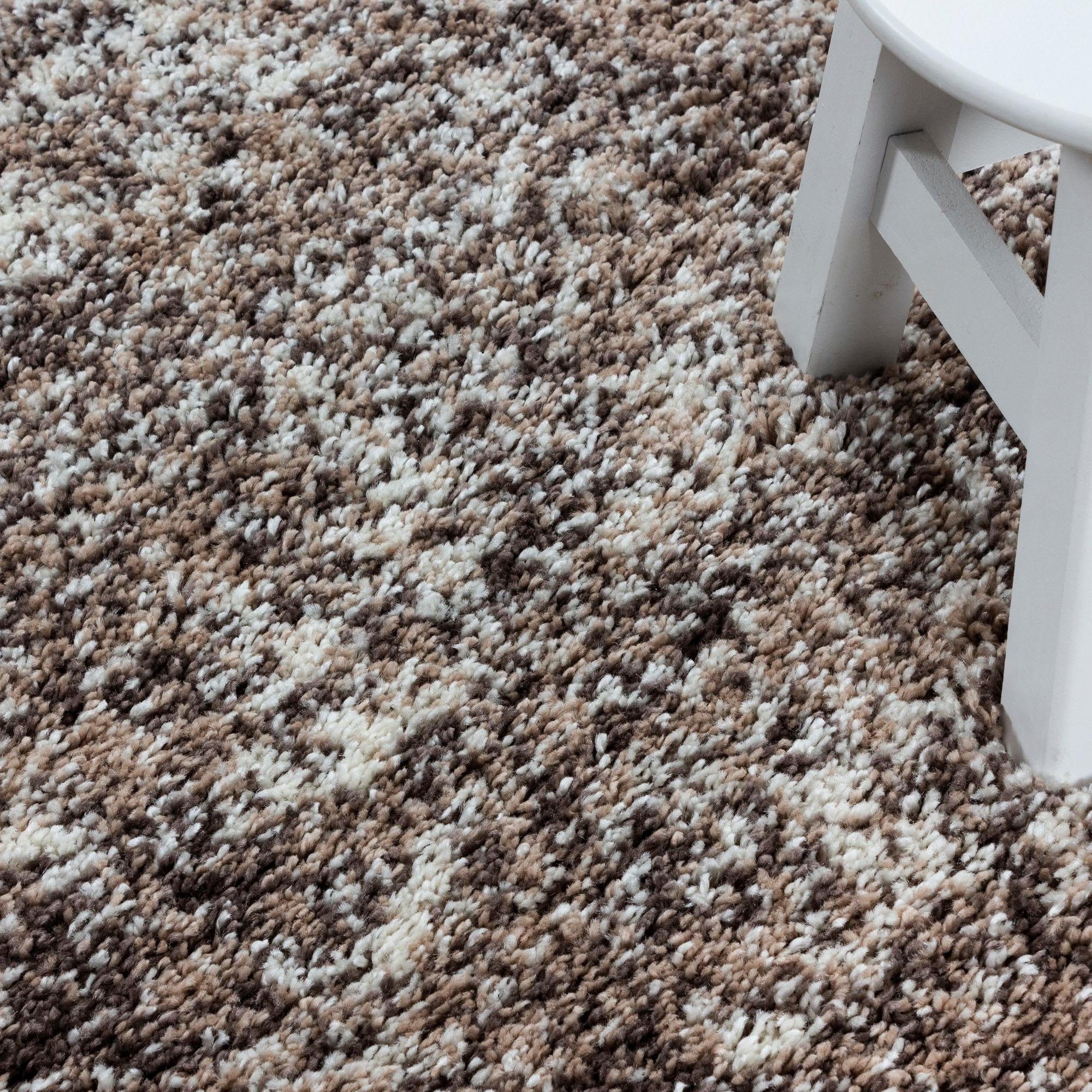 Ayyildiz Teppiche Hochflor-Teppich »Enjoy Shaggy«, rechteckig, 50 mm Höhe, auch als Läufer, Shaggy, Langflor, meliert, Wohnzimmer