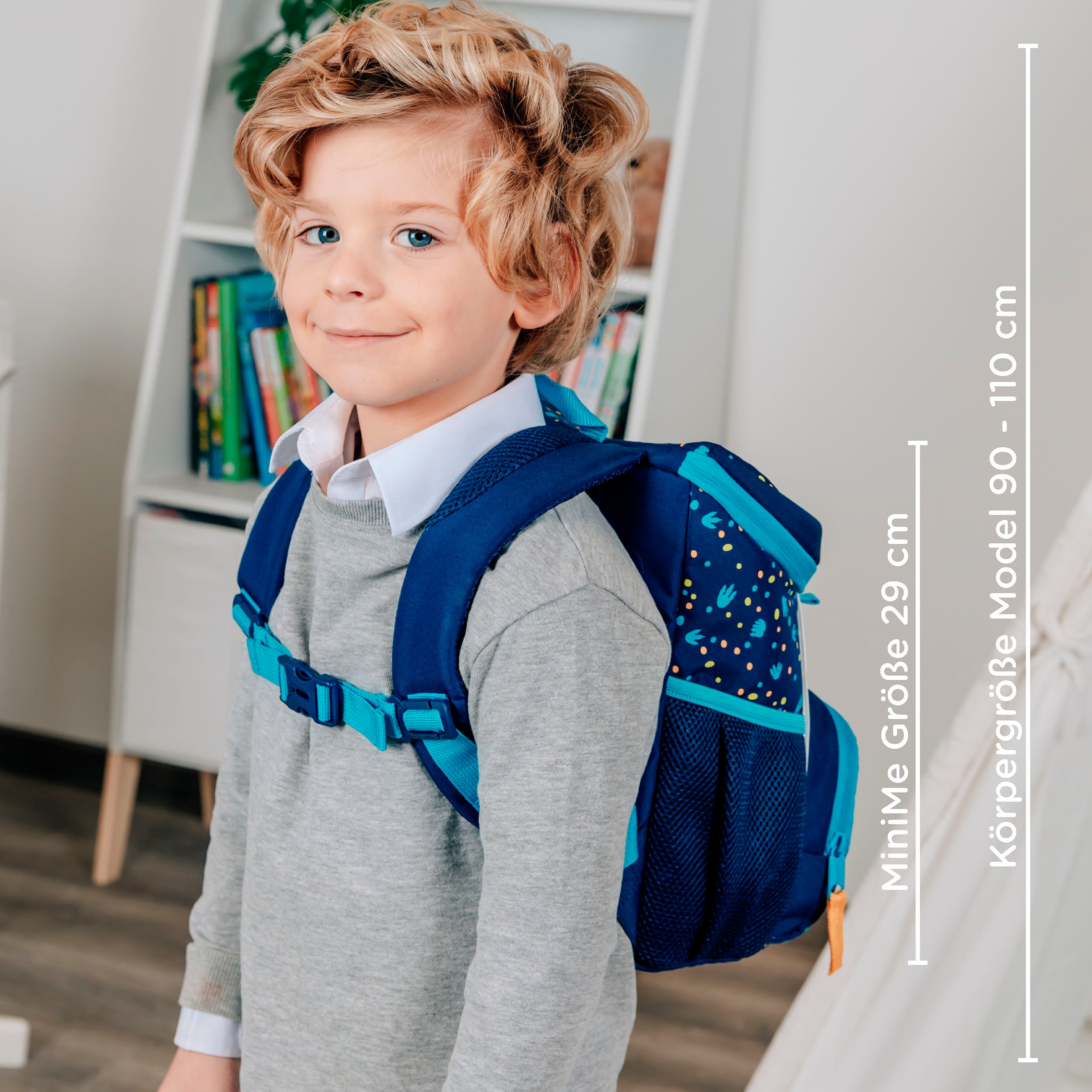 Scooli Kinderrucksack »Mini-Me, Domi Dino«, Reflektoren