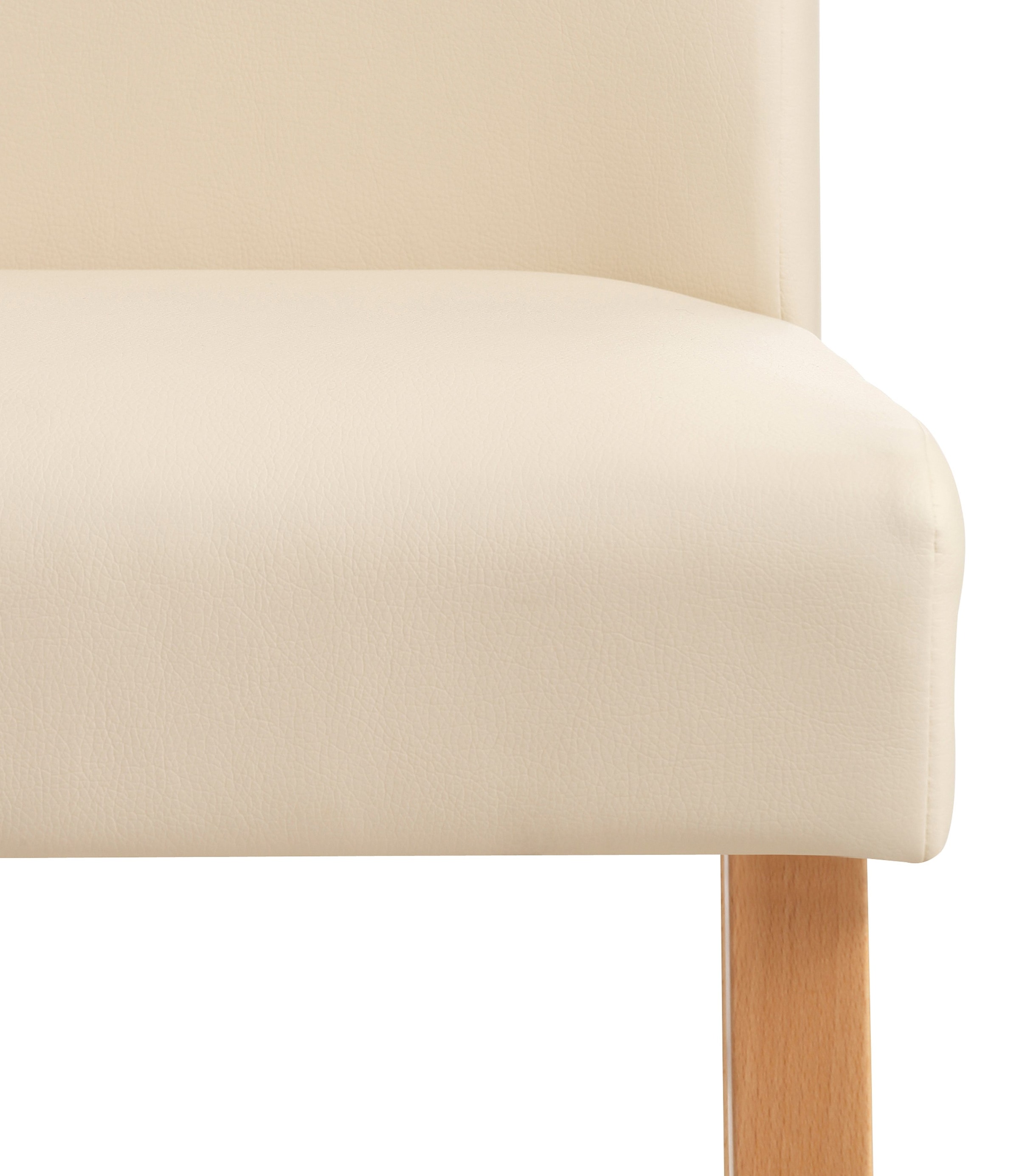 Home affaire Esszimmerstuhl »Roko«, (Set), 2 St., Kunstleder, im 2er, 4er oder 6er-Set, Gestell Massivholz