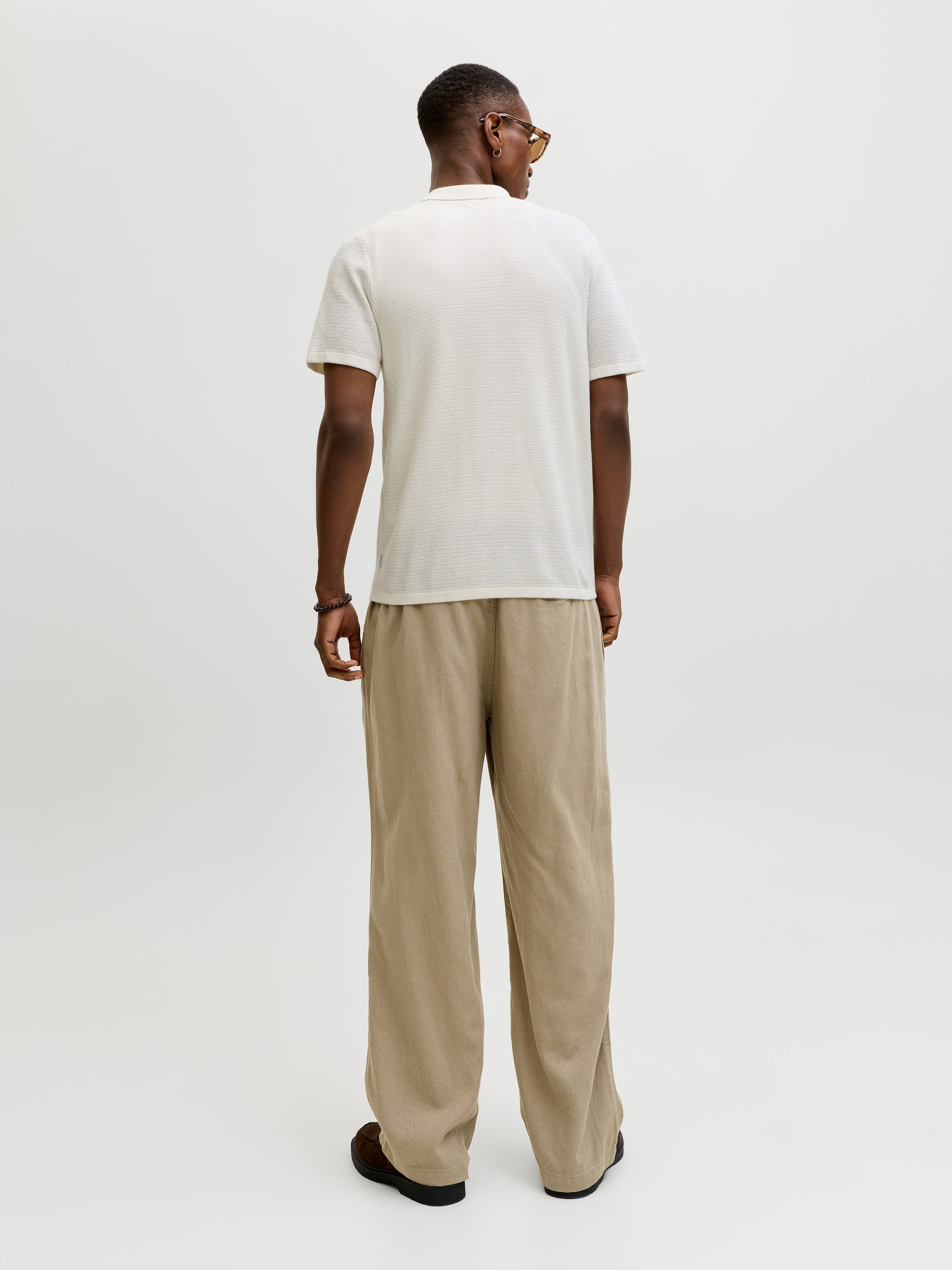 Jack & Jones Strickpullover »JJEGEORGE KNIT SHIRT SS SN« mit Polokragen