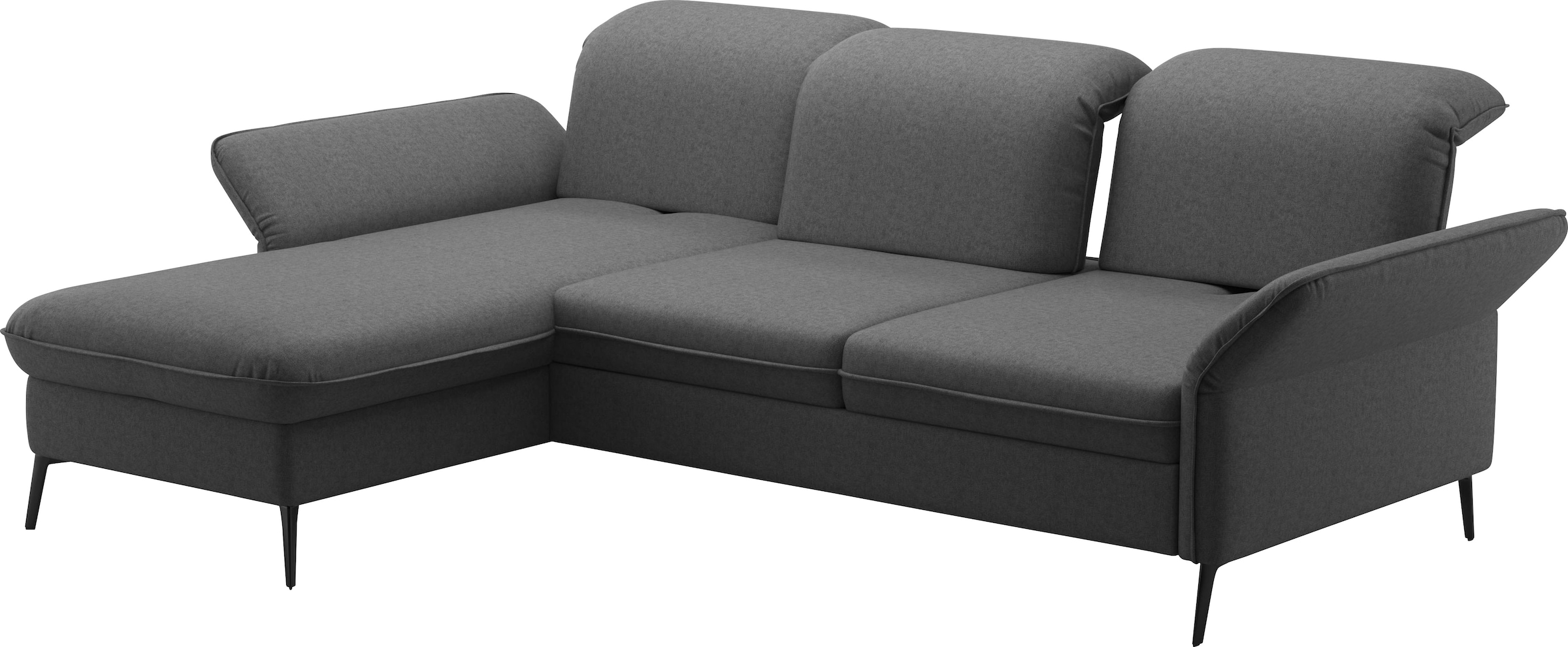 sit&more Ecksofa »Emely«, mit Sitztiefenverstellung optional mit Bettfunktion und Bettkasten
