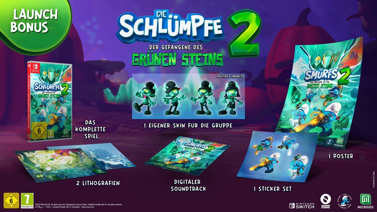 Astragon Spielesoftware »Die Schlümpfe 2 - Der Gefangene des grünen Steins«, Nintendo Switch