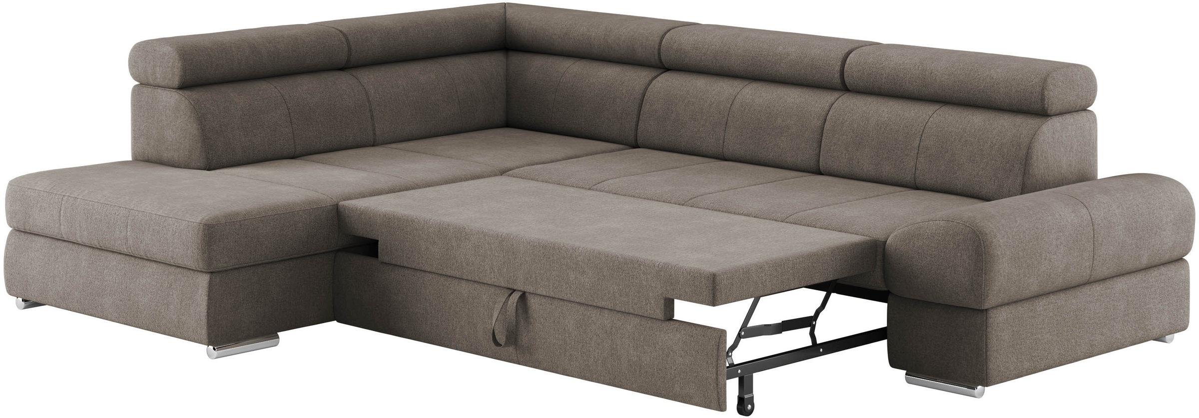 sit&more Ecksofa »Broadway L-Form«, mit verstellbaren Kopfteilen, wahlweise mit Bettfunktion