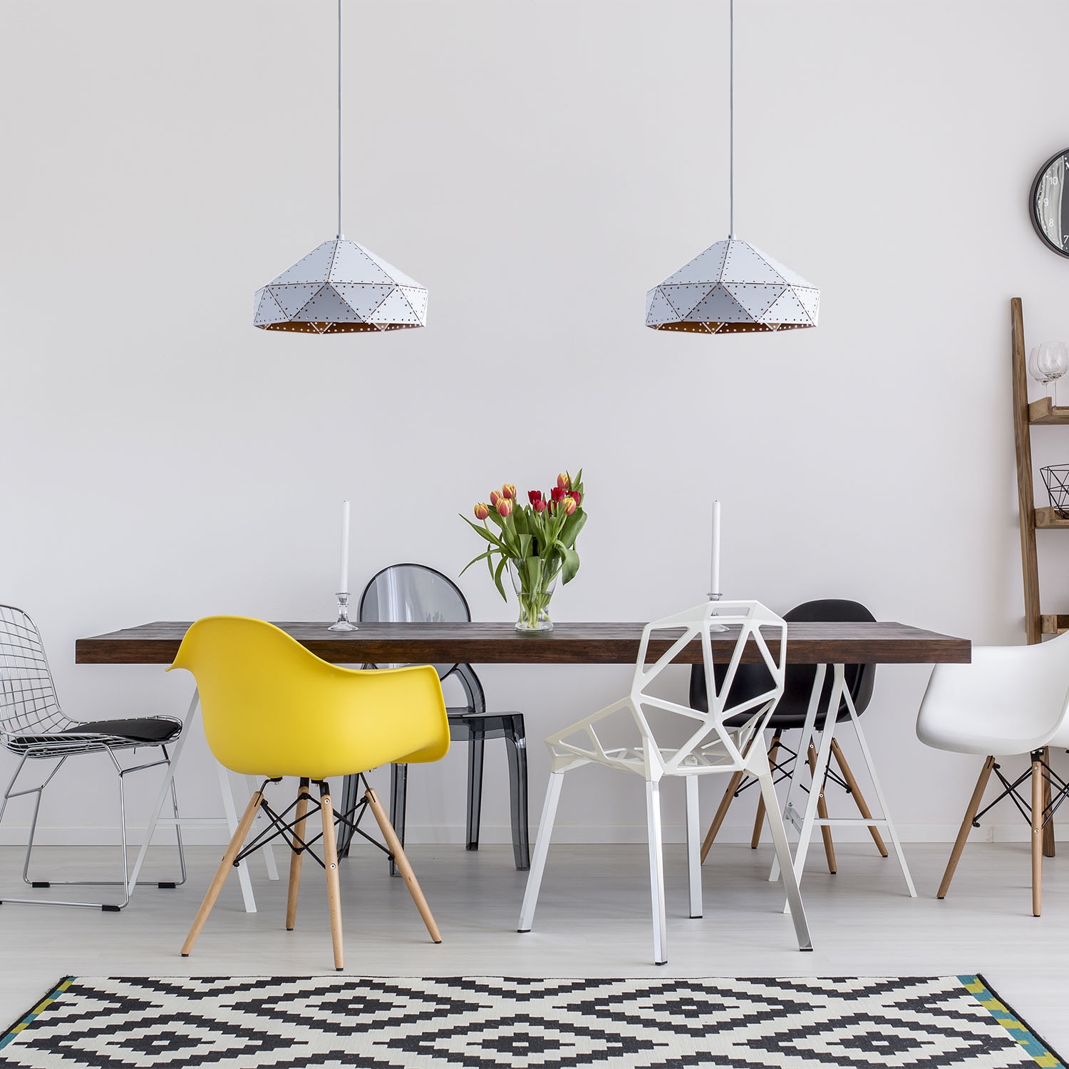 Paco Home Pendelleuchte »SAYID«, 1 flammig, Leuchtmittel E27 | ohne Leuchtmittel, Hängelampe Esszimmer Esstischlampe Steampunk Lampe Textilkabel E27