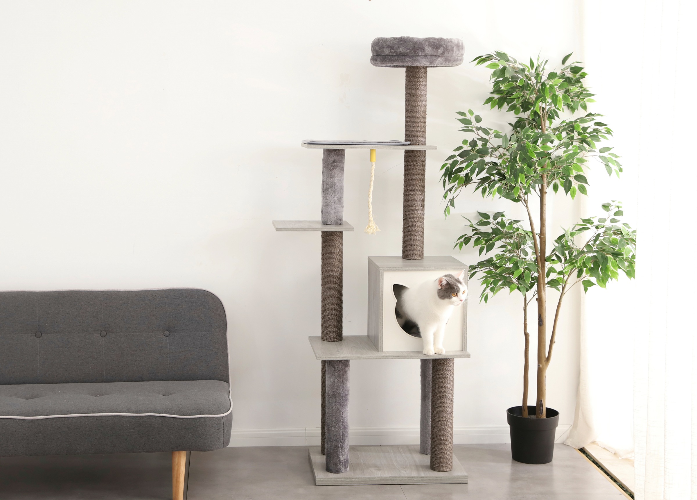 ABUKI Kratzbaum »Pippa XL«, hoch, BxTxH: 59x39x159 cm