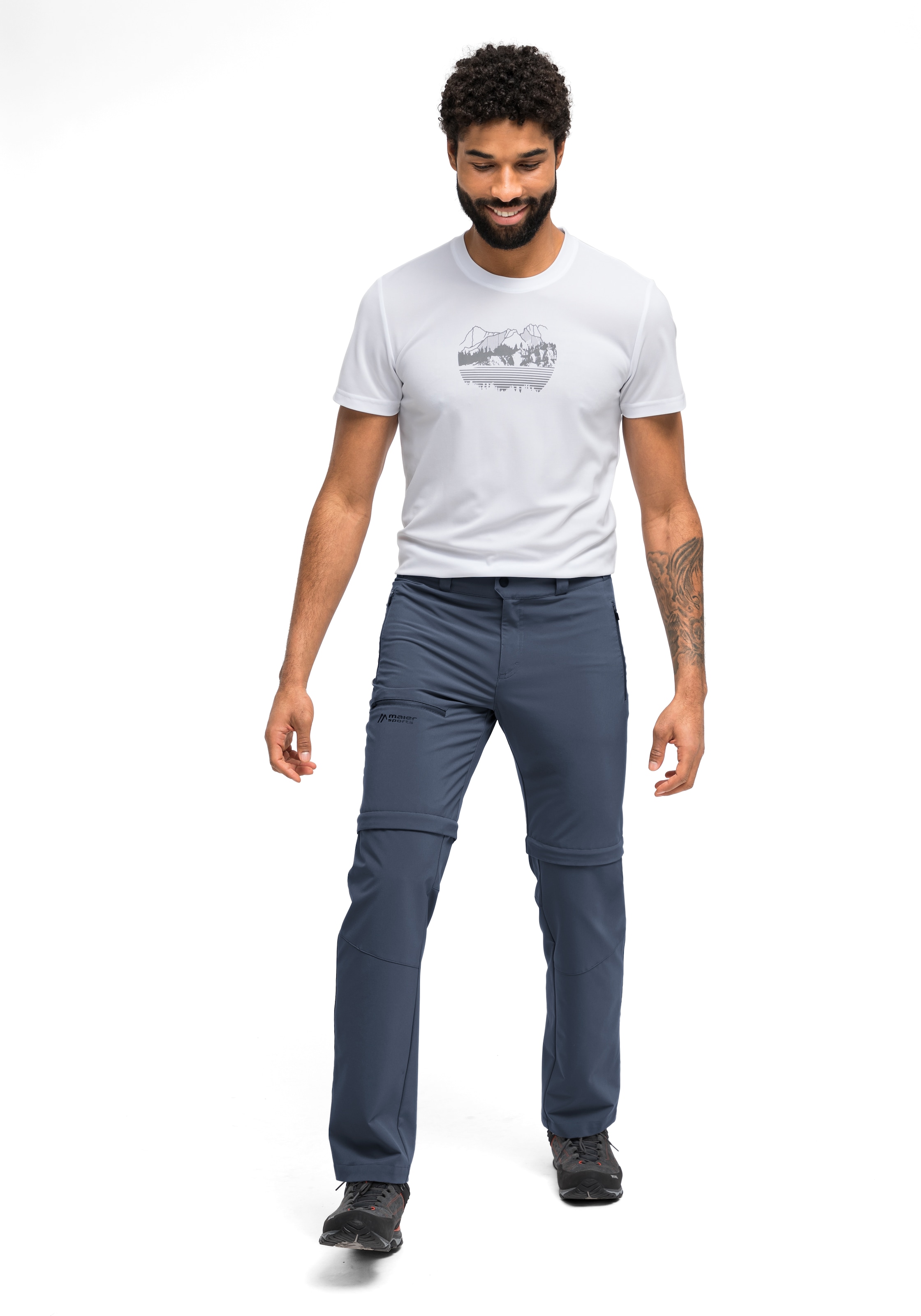 Maier Sports Funktionshose »Latit Zip M«  Herren Wanderhose, zipp-off Outdoor-Hose, 4 Taschen, Regular Fit