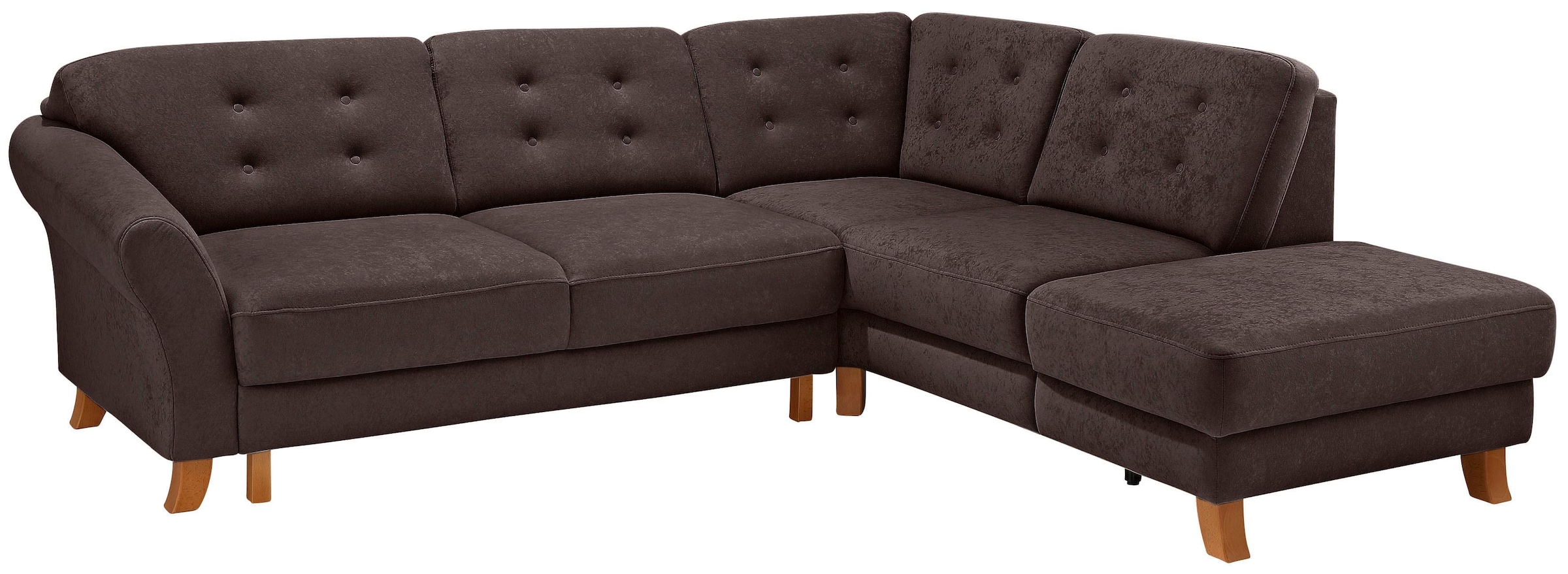 Home affaire Ecksofa »Trondheim L-Form«, mit Federkern