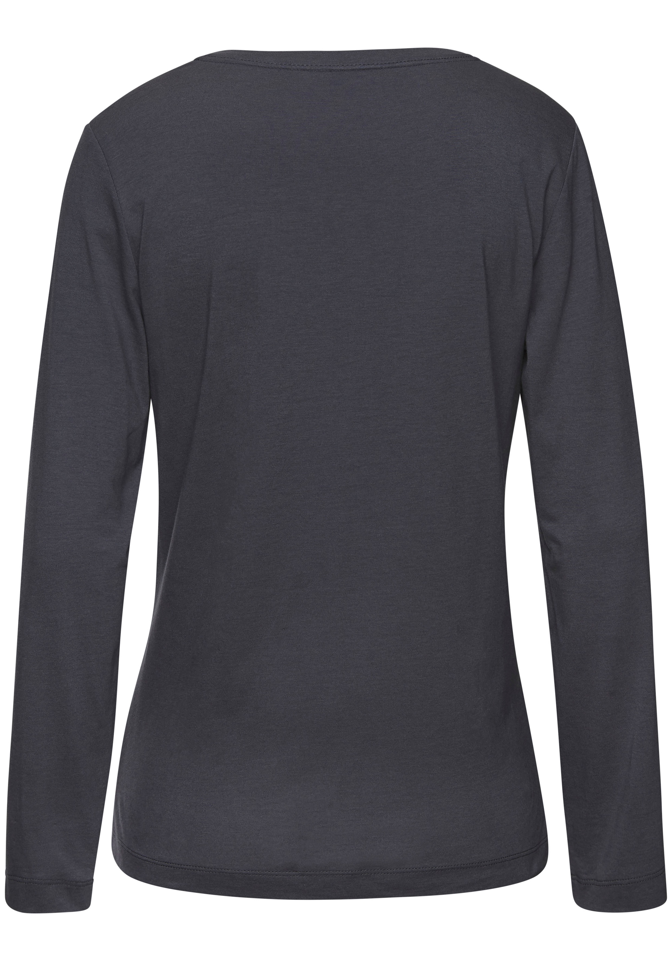 LASCANA Pyjamaoberteil, mit Folienprint