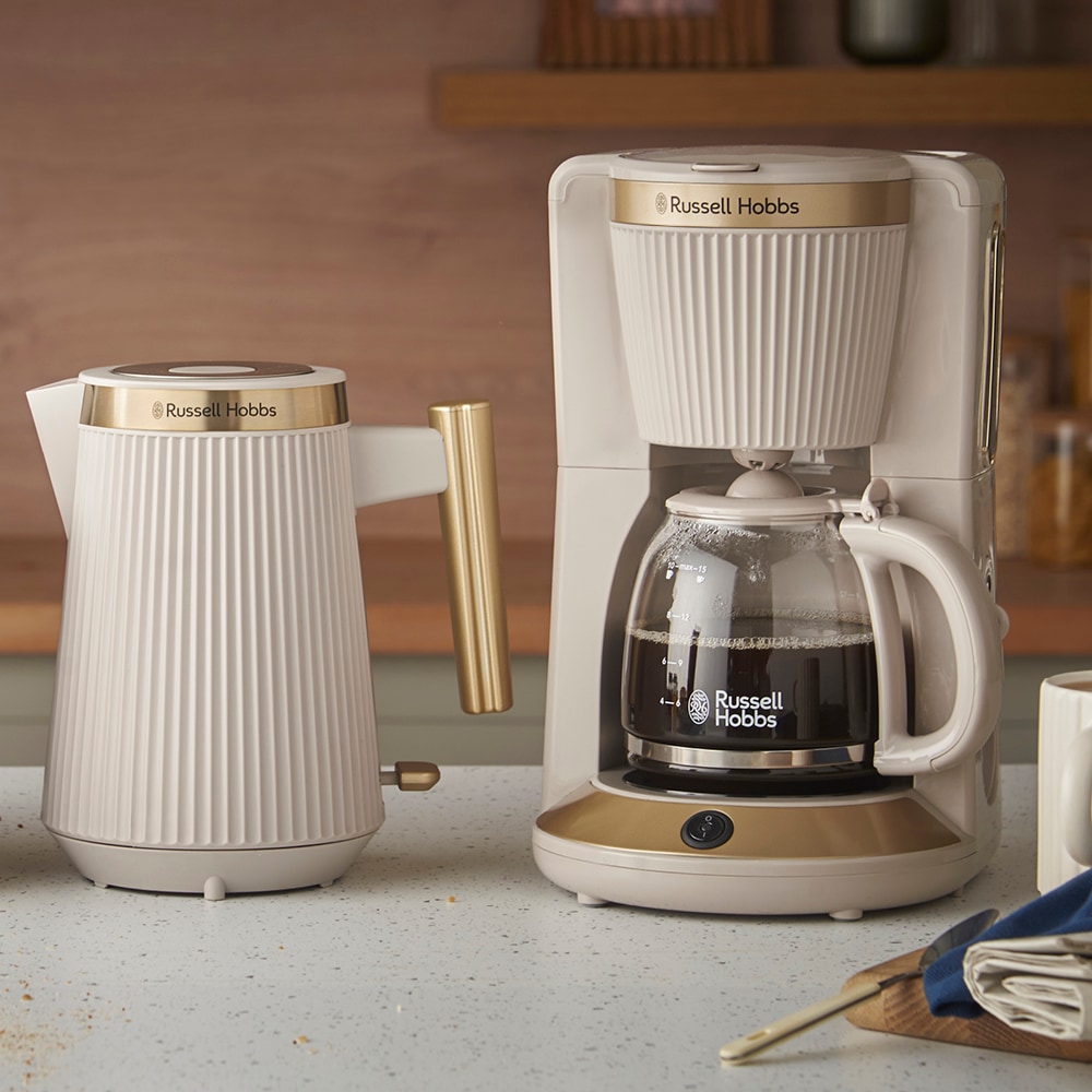 RUSSELL HOBBS Filterkaffeemaschine »Stone 26781-56« 1,25 l Kaffeekanne 1,25l Glaskanne, Warmhaltefunktion, WhilTech-Brühtechnologie