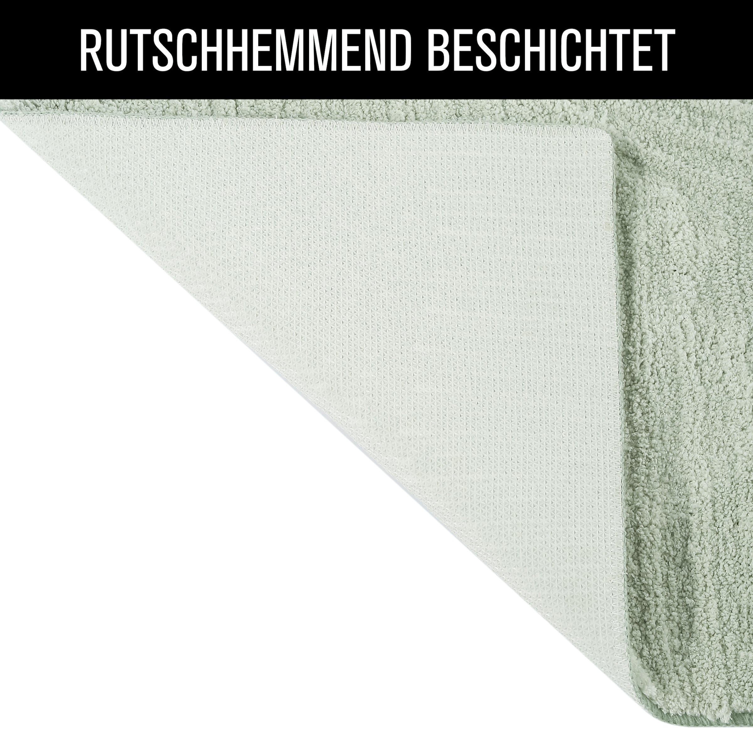 my home Badematte »Ognon, Scandi, Boho, modernes Muster« Höhe 15 mm rutschhemmend beschichtet fußbodenheizungsgeeignet | schnell trocknend | strapazierfähig Badteppich, Uni Farben, Hoch-Tief-Effekt
