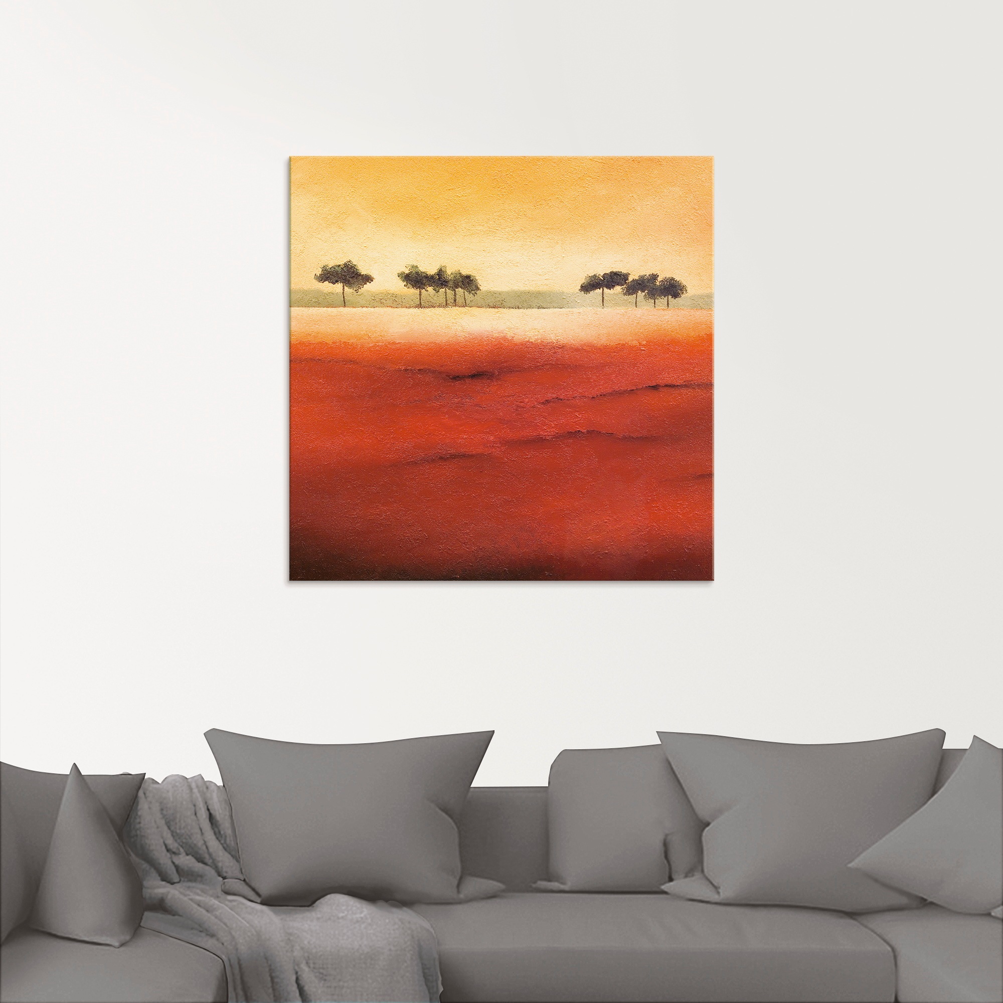 Artland Glasbild »Baumgrenze III«, Bäume, (1 St.), in verschiedenen Größen günstig online kaufen