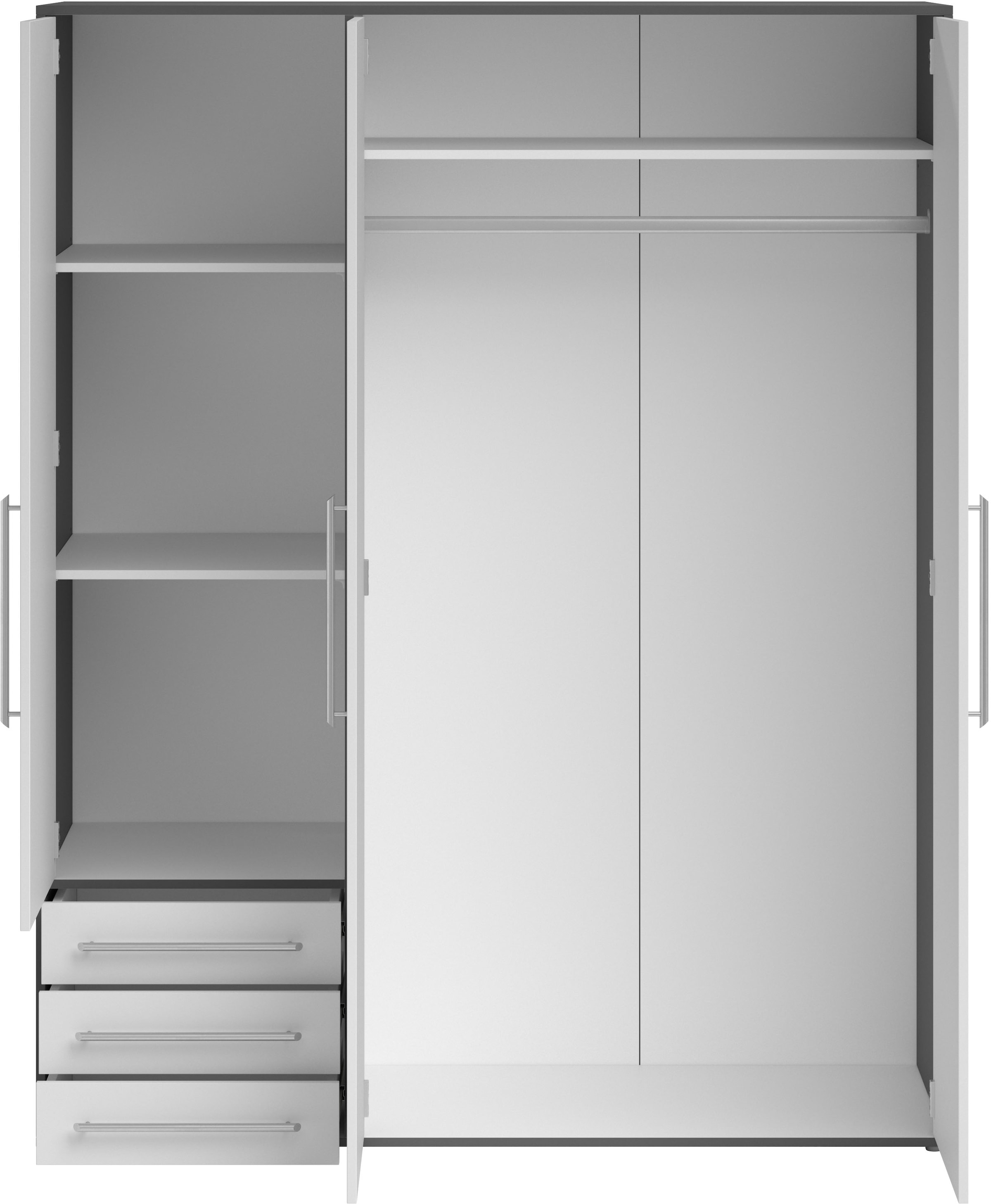 Schlafkontor Drehtürenschrank »Lyss Schrank, Kleiderschrank mit Drehtüren«, in verschiedenen Farben und Größen erhältlich