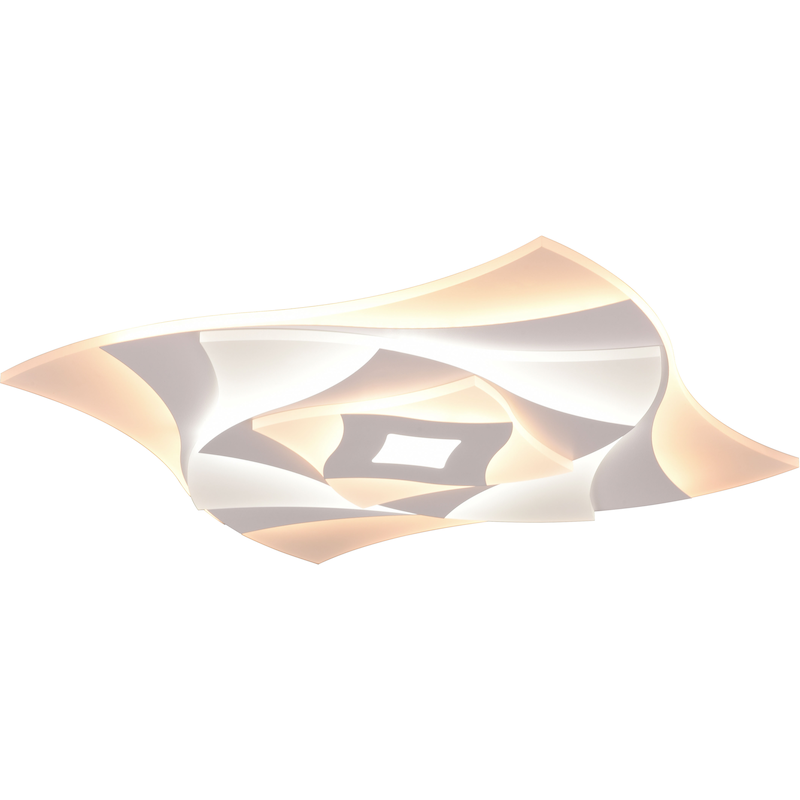 TRIO LEUCHTEN LED Deckenleuchte »AKITA Wand- oder Deckenlampe mit Fernbedienung dimmbar Memoryfunktion« LED-Board 1 Stk. Farbwechsler warmweiß -...