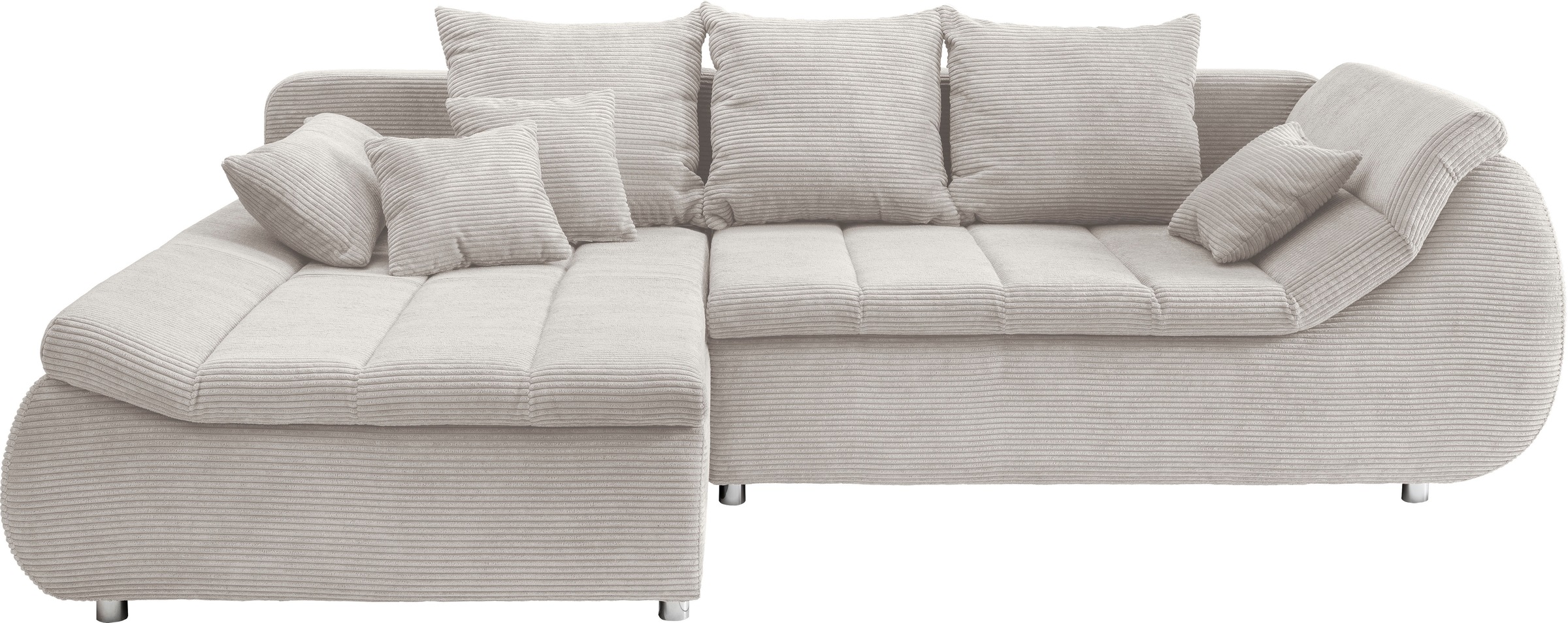 INOSIGN Ecksofa »Imola elegant und bequem, aktuelle Steppung im Sitz, L-For günstig online kaufen