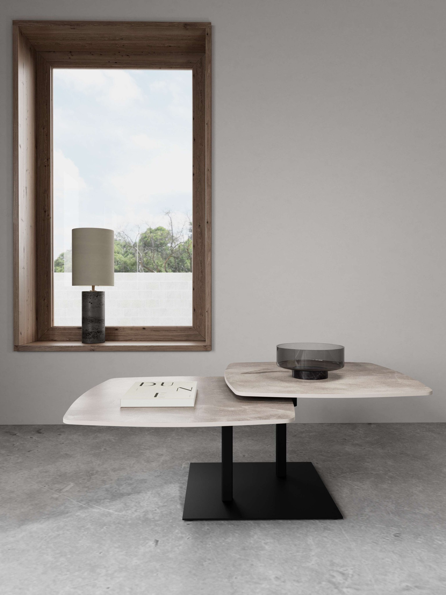 ACTONA GROUP Couchtisch »Carballo« Tisch, grau, Rotation,122x70x40cm